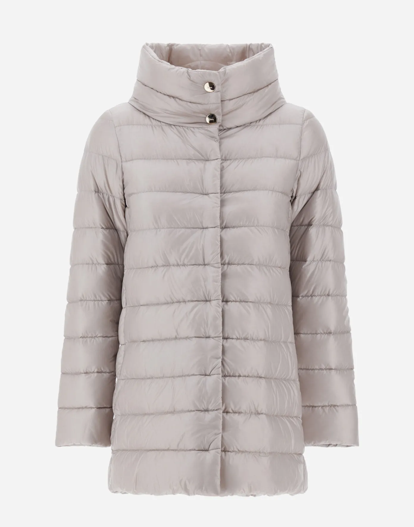 Herno Long Down Jackets | A-Shape Grey Pearl
