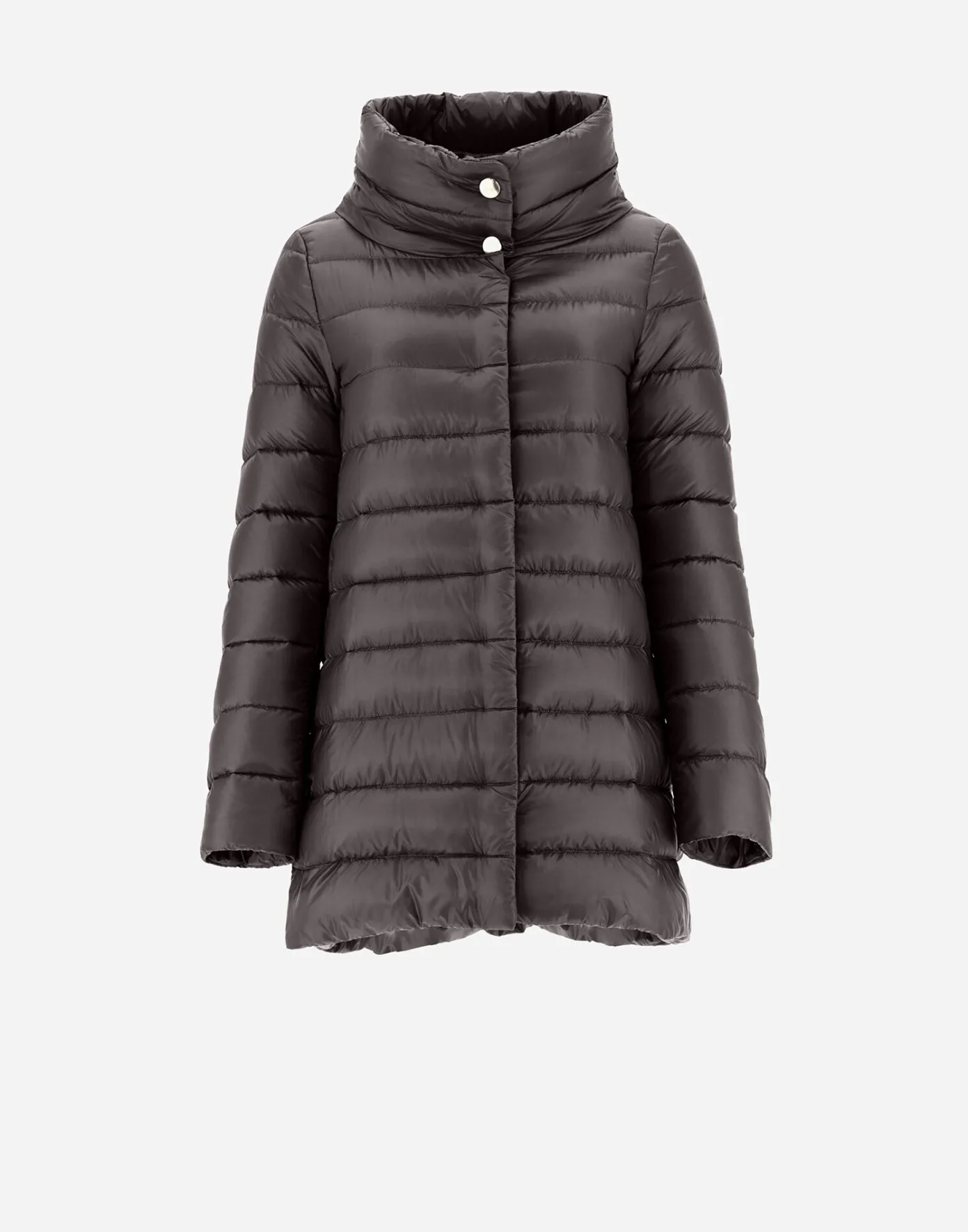Herno Long Down Jackets | A-Shape Dark Chocolate