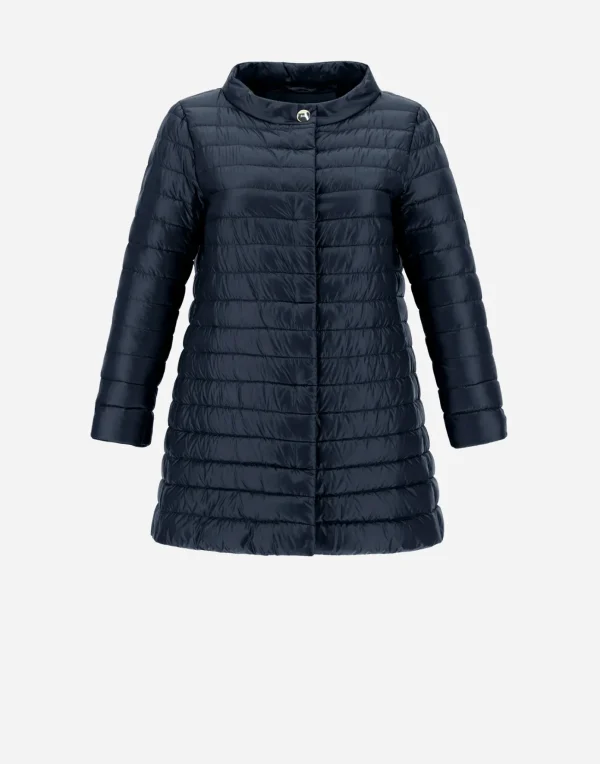 Herno Long Down Jackets | A-Shape Navy Blue