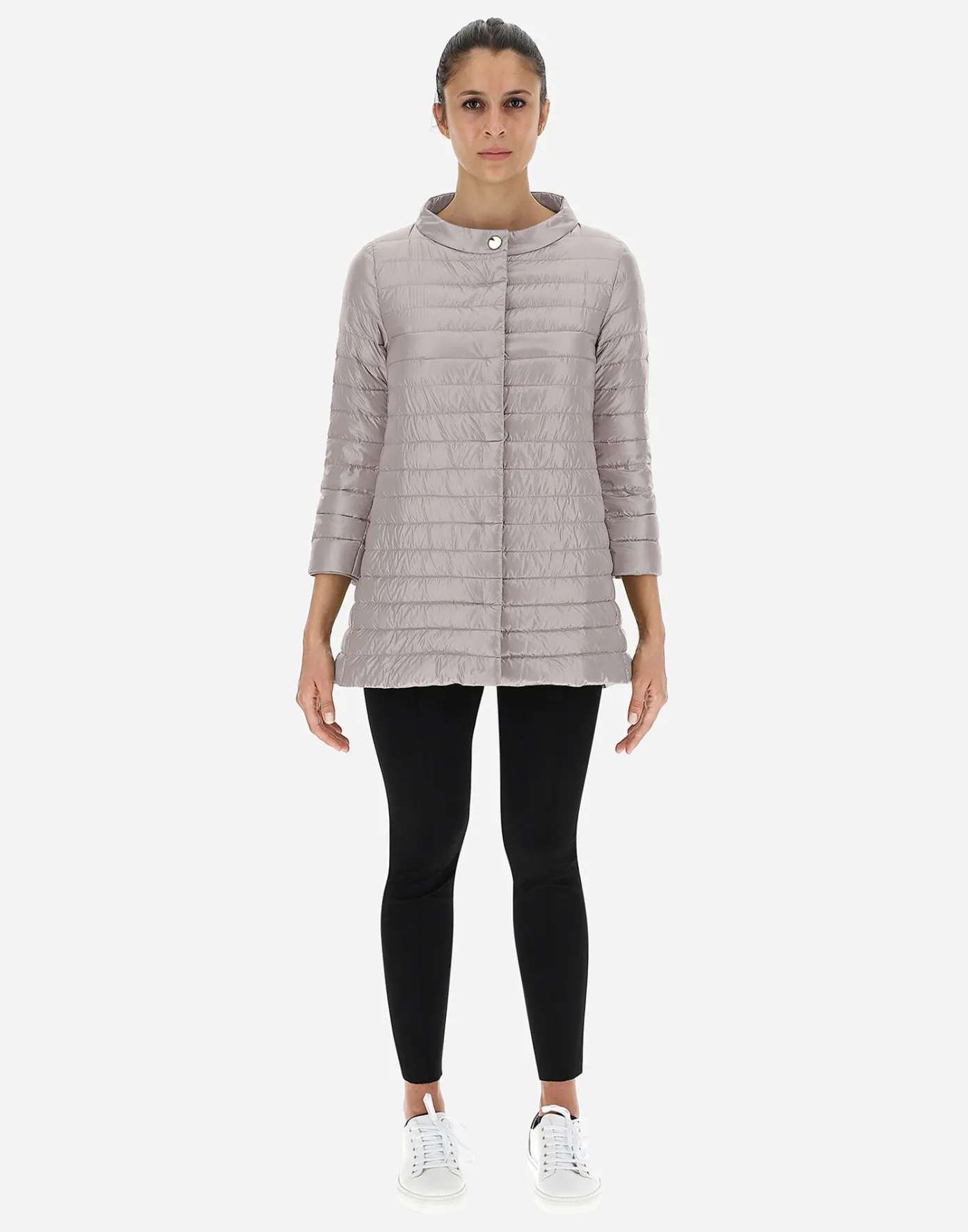 Herno Long Down Jackets | A-Shape Grey Pearl