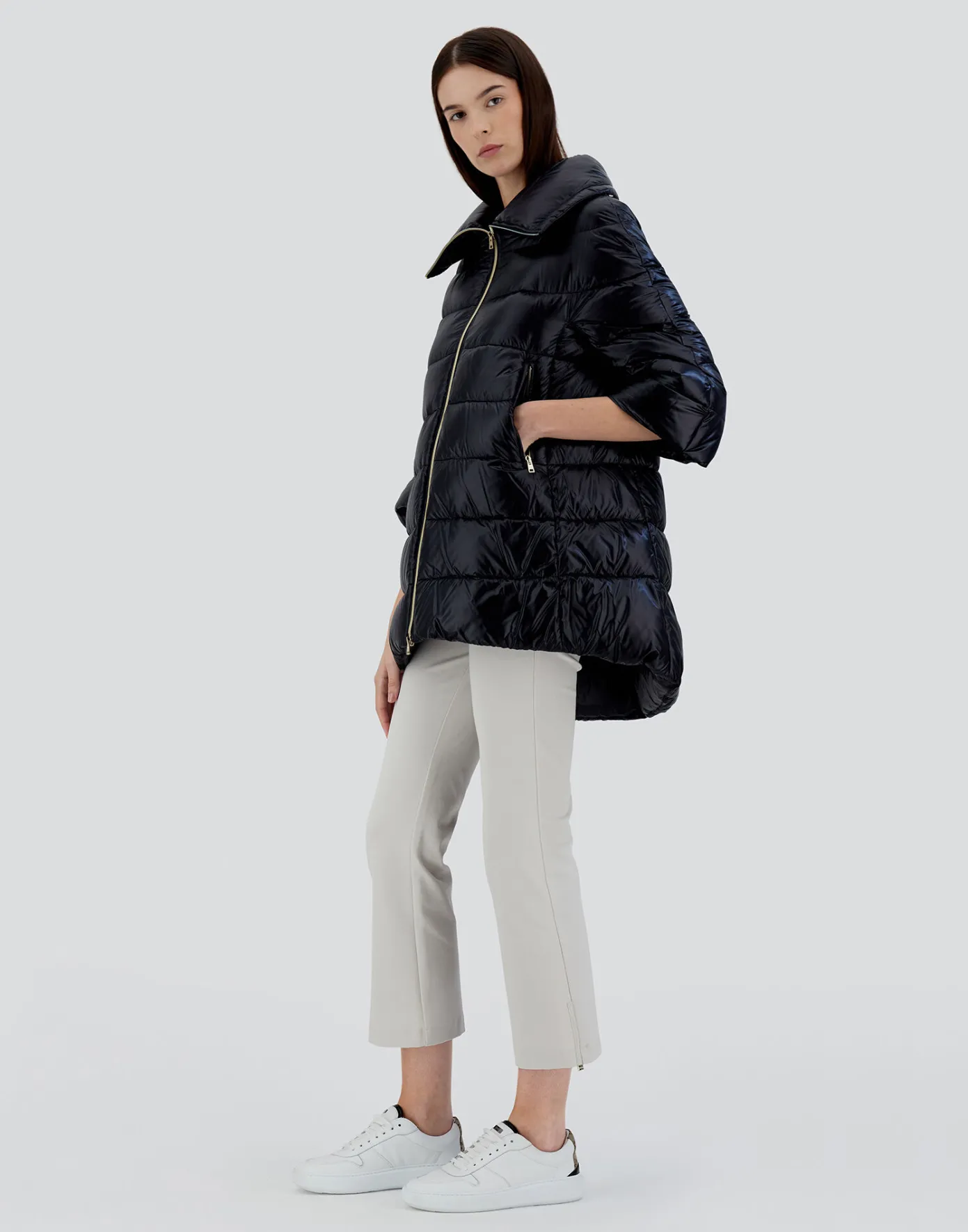 Herno Long Down Jackets | A-Shape Black