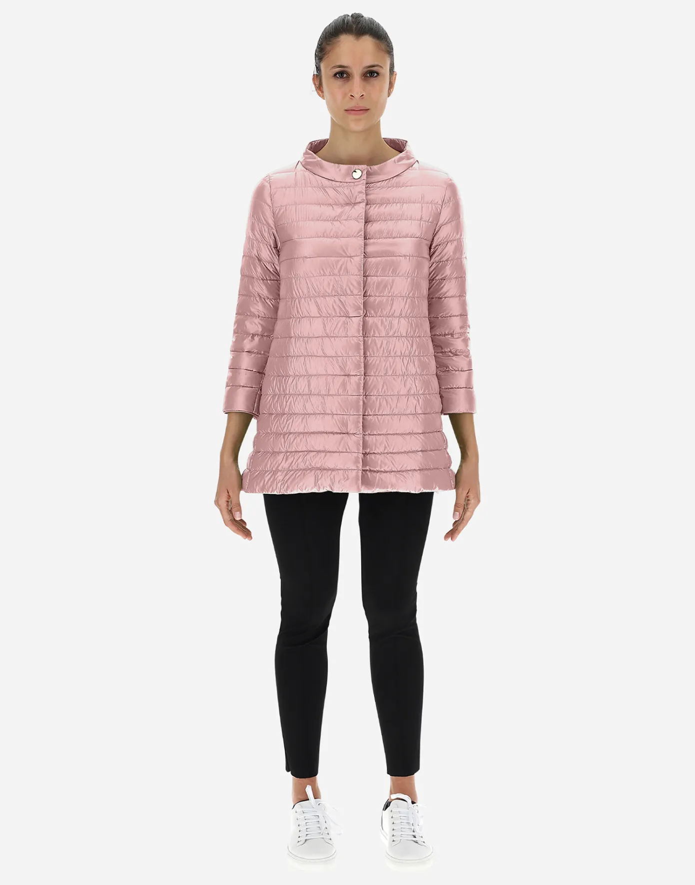 Herno Long Down Jackets | A-Shape Light Pink