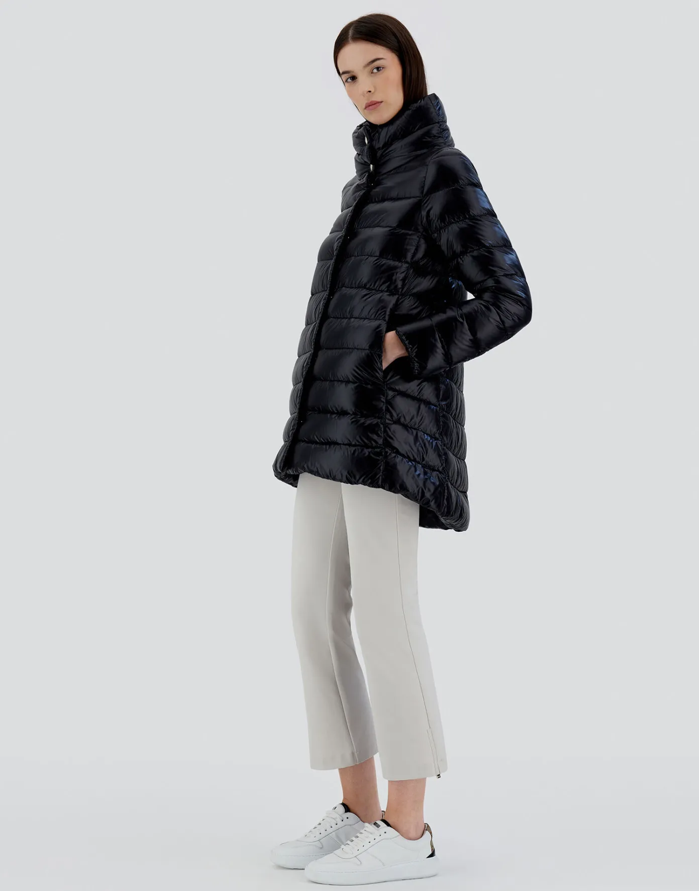 Herno Long Down Jackets | A-Shape Black