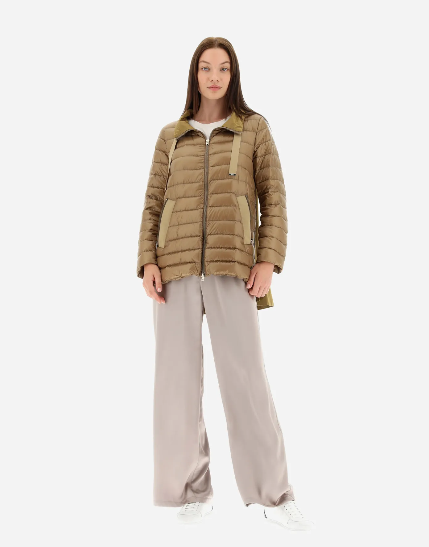 Herno Long Down Jackets | A-Shape Camel