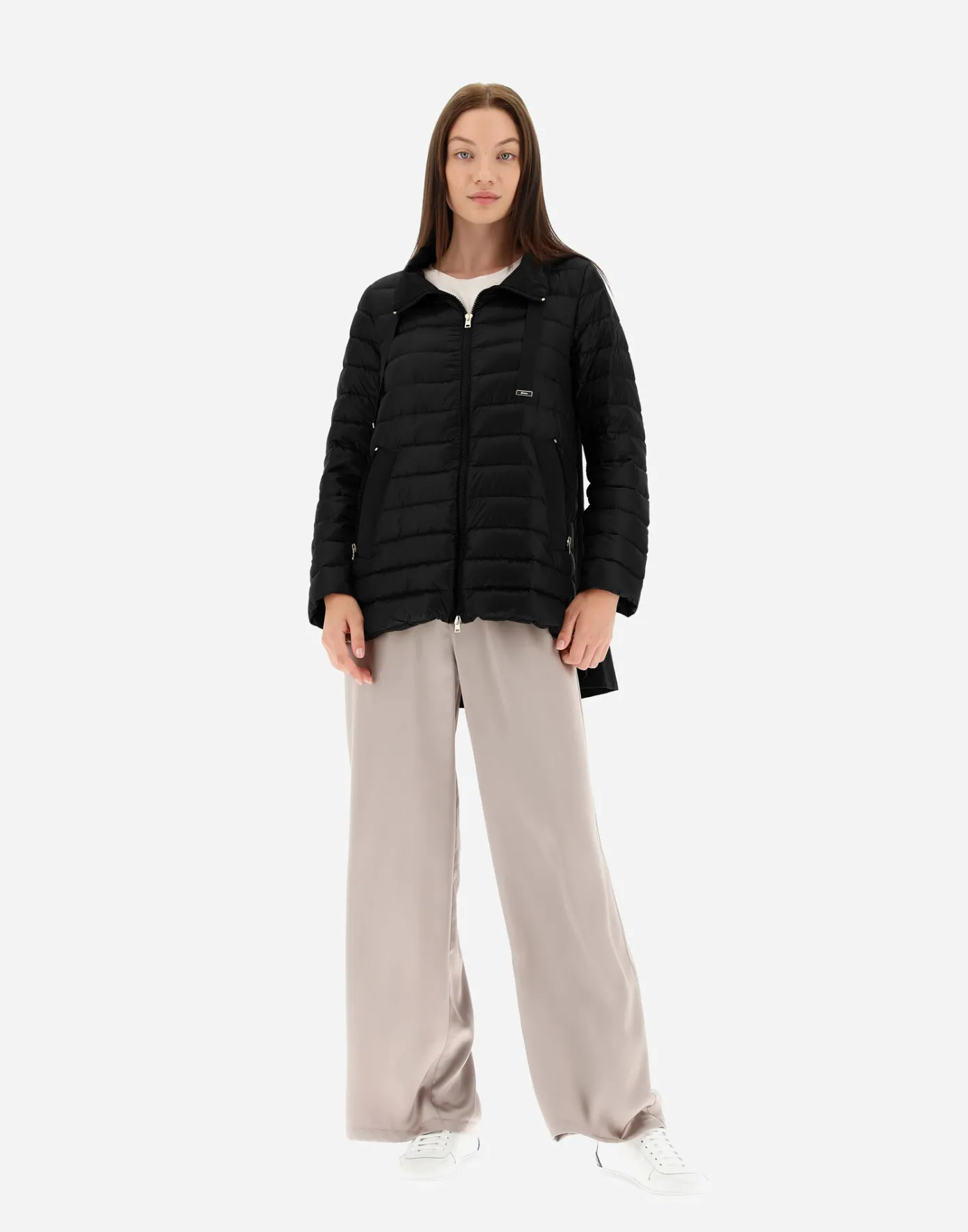 Herno Long Down Jackets | A-Shape Black
