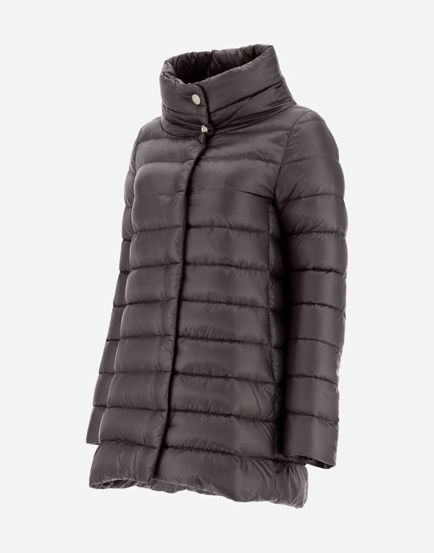 Herno Long Down Jackets | A-Shape Dark Chocolate