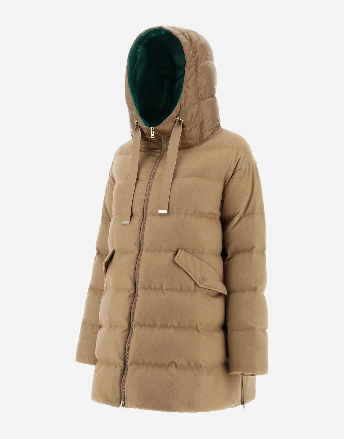 Herno Long Down Jackets | A-Shape Sand