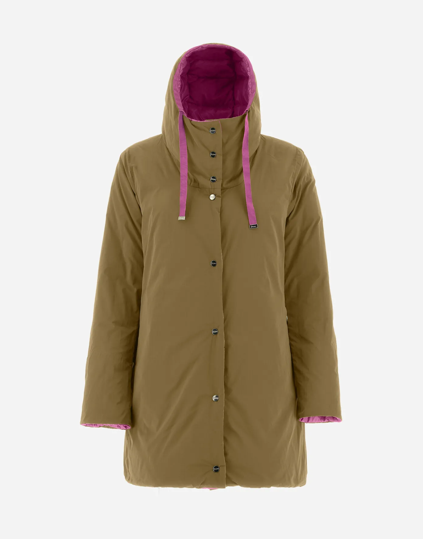 Herno Long Down Jackets | A-Shape Periwinkle