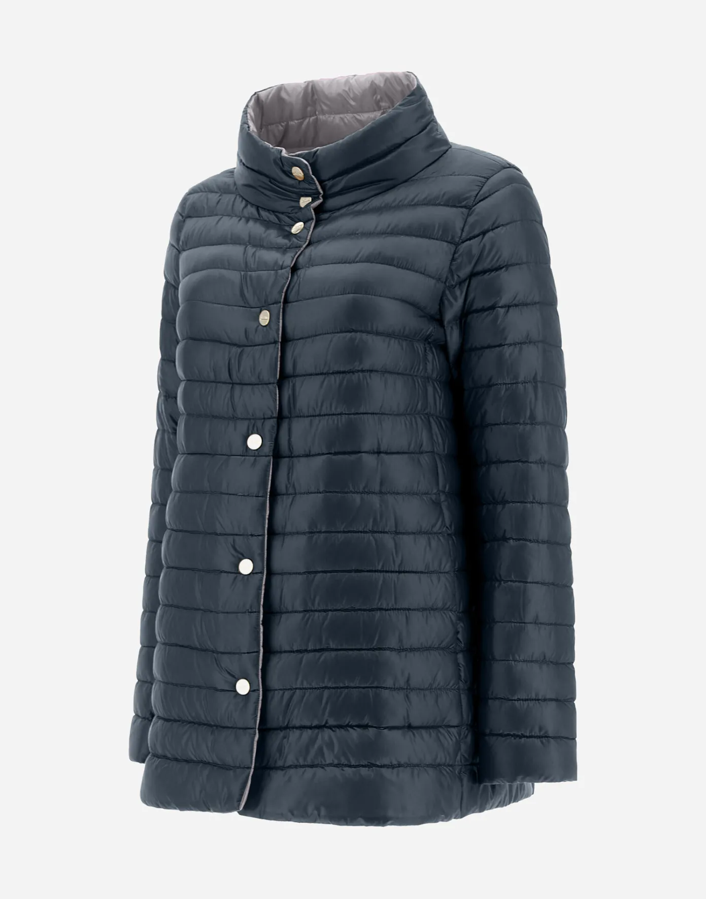 Herno Long Down Jackets | A-Shape New Blue
