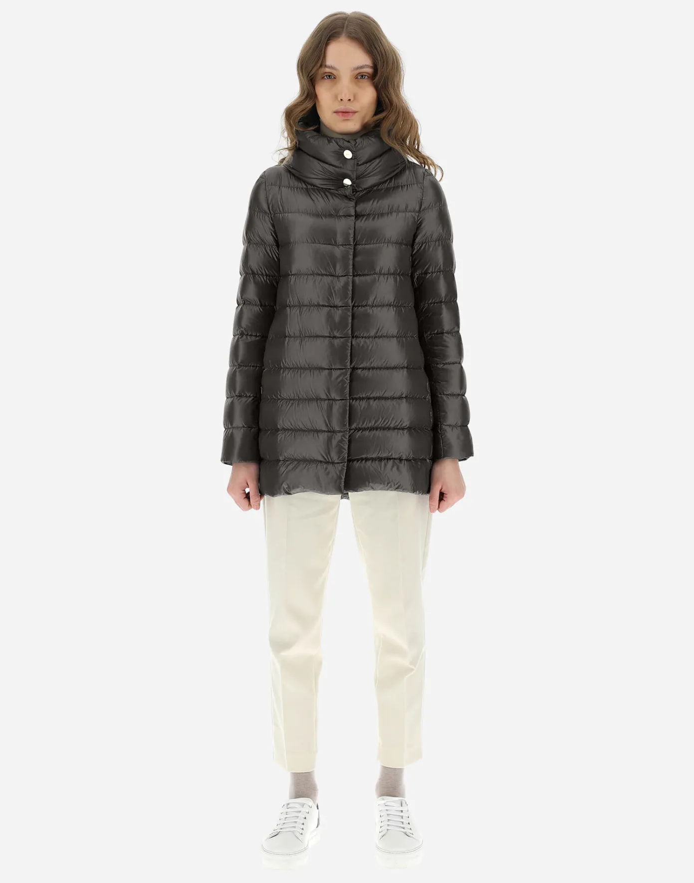 Herno Long Down Jackets | A-Shape Grey