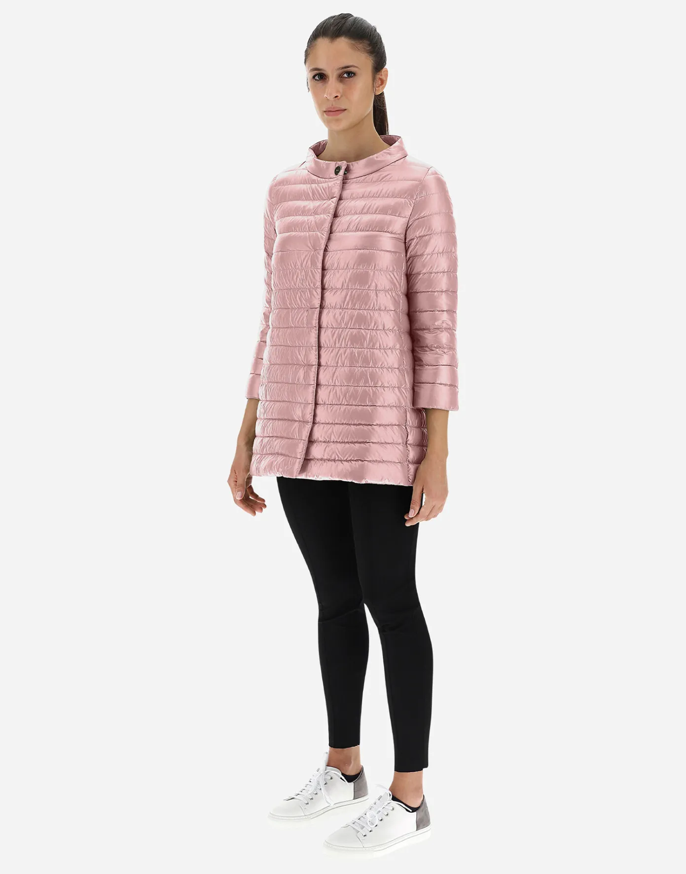 Herno Long Down Jackets | A-Shape Light Pink