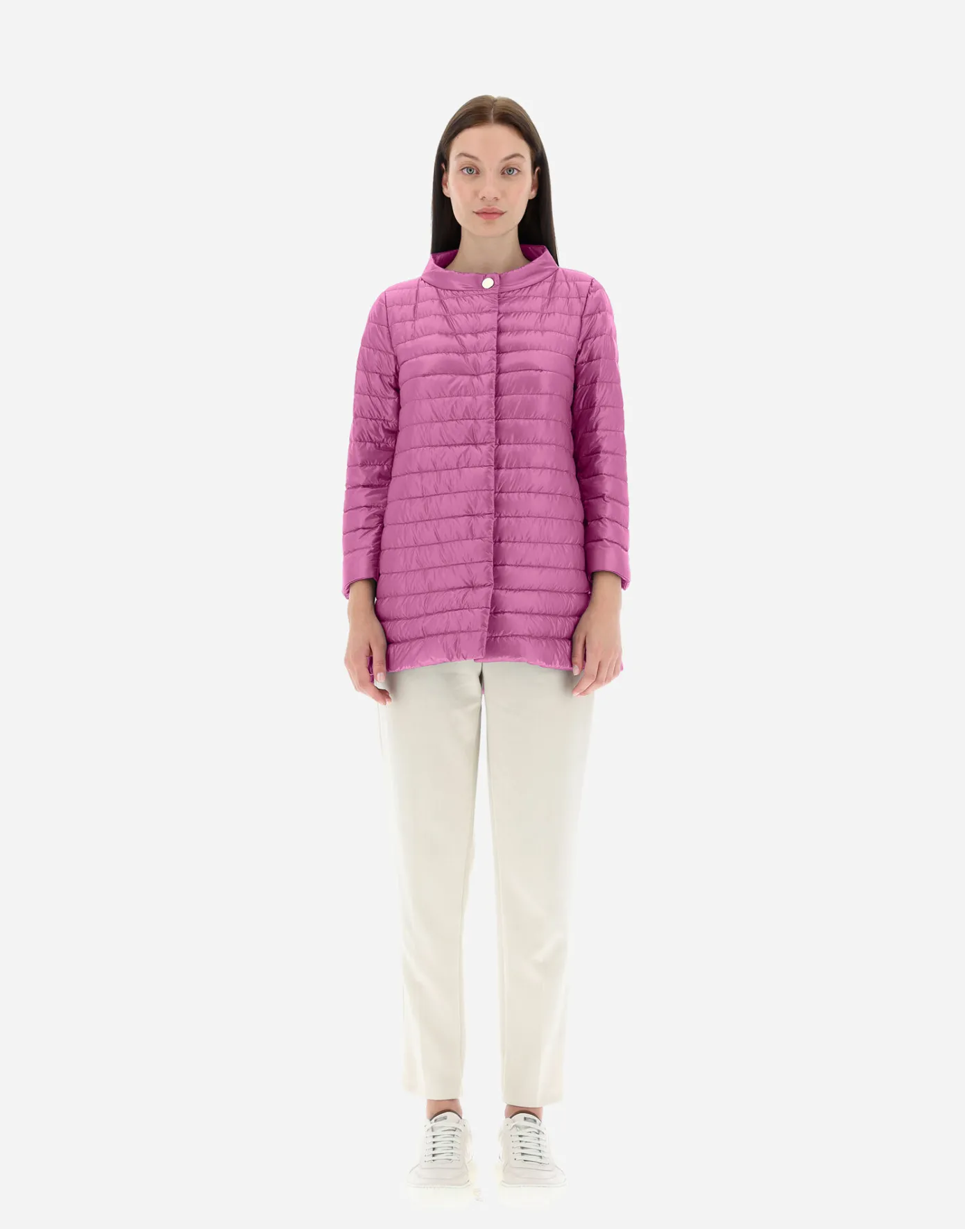 Herno Long Down Jackets | A-Shape Periwinkle