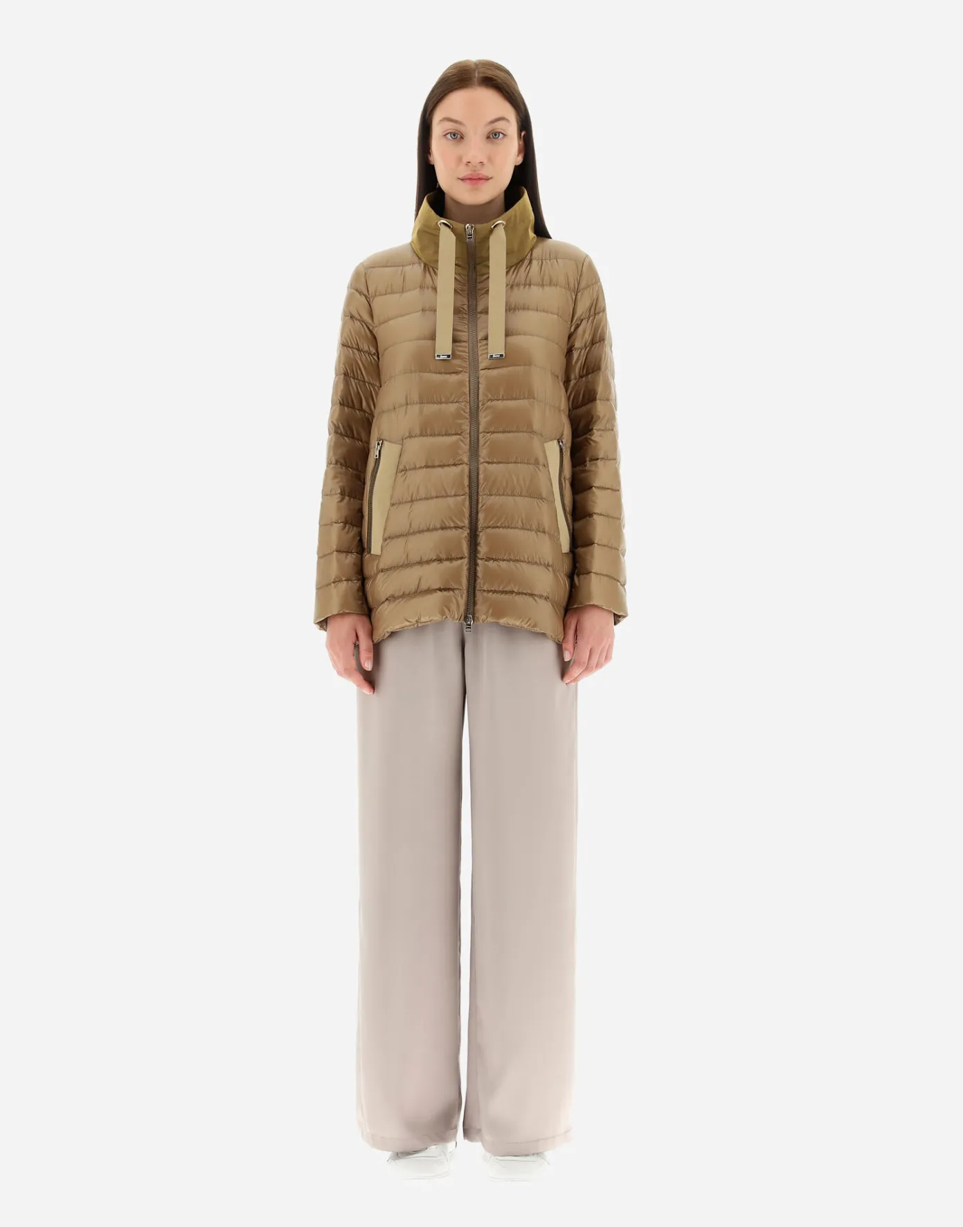 Herno Long Down Jackets | A-Shape Camel
