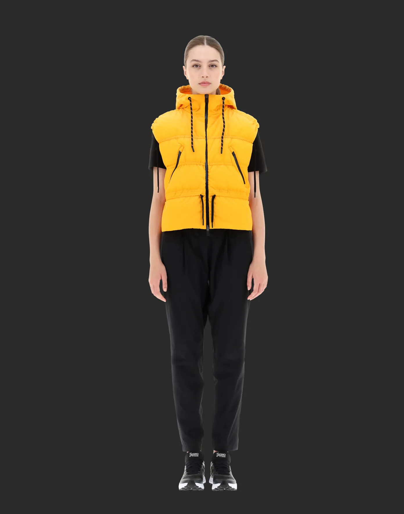 Herno Long Down Jackets | A-Shape Apricot