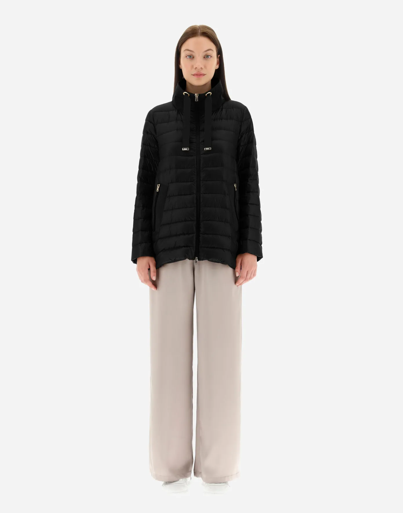 Herno Long Down Jackets | A-Shape Black