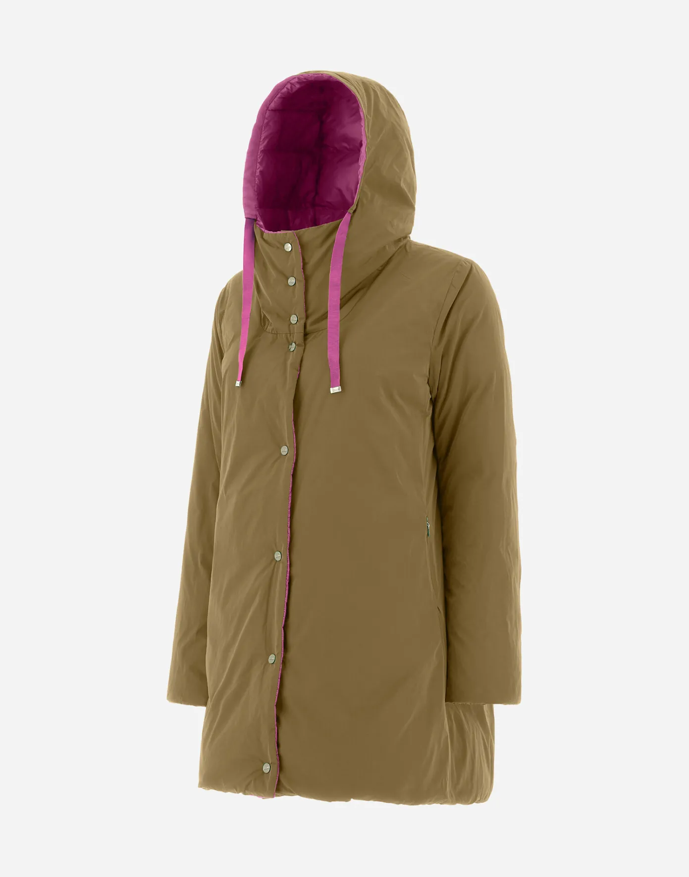 Herno Long Down Jackets | A-Shape Periwinkle