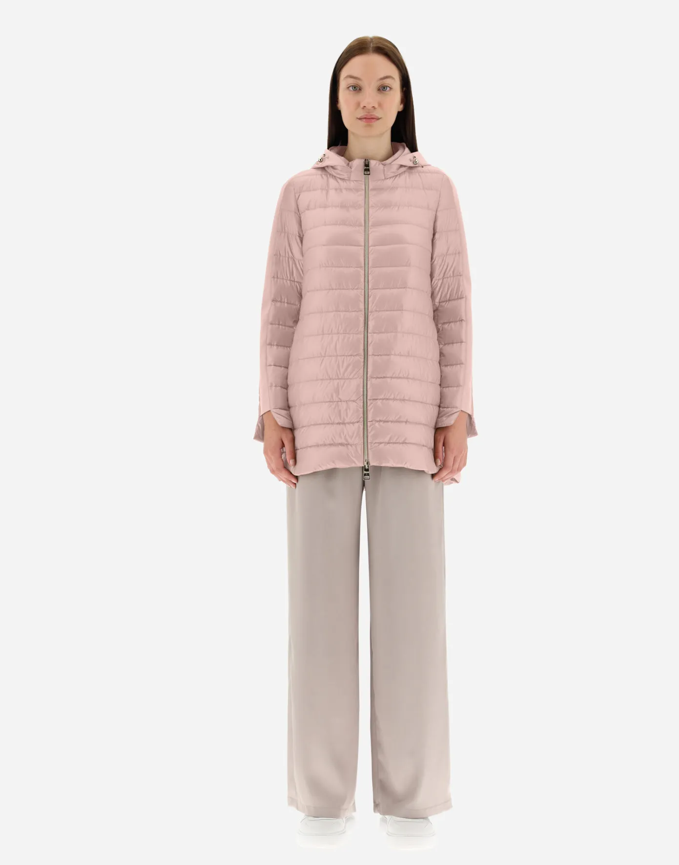 Herno Long Down Jackets | A-Shape Pink