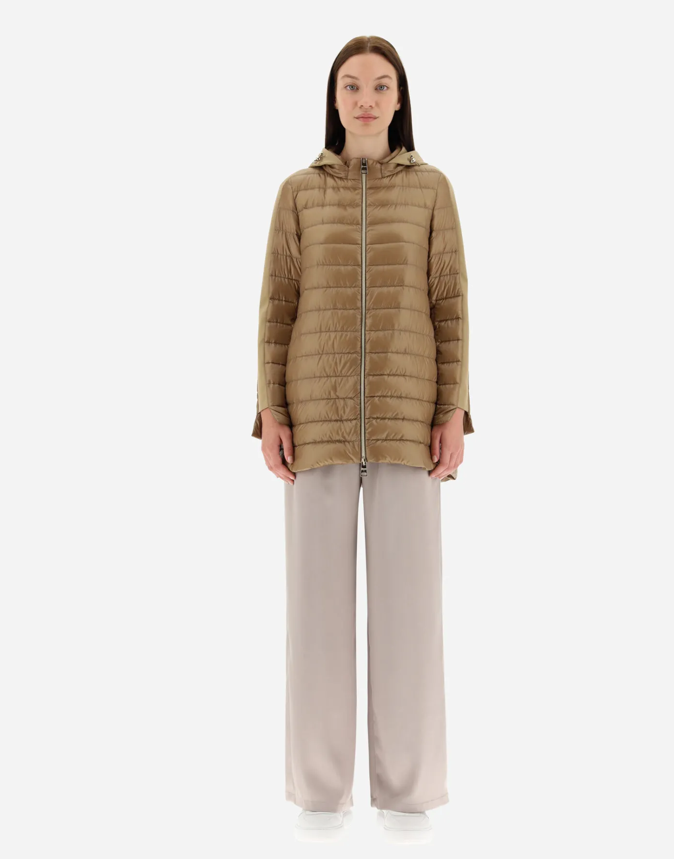 Herno Long Down Jackets | A-Shape Camel