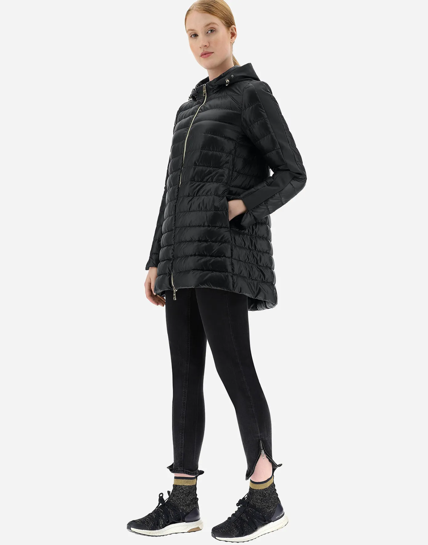 Herno Long Down Jackets | A-Shape Black