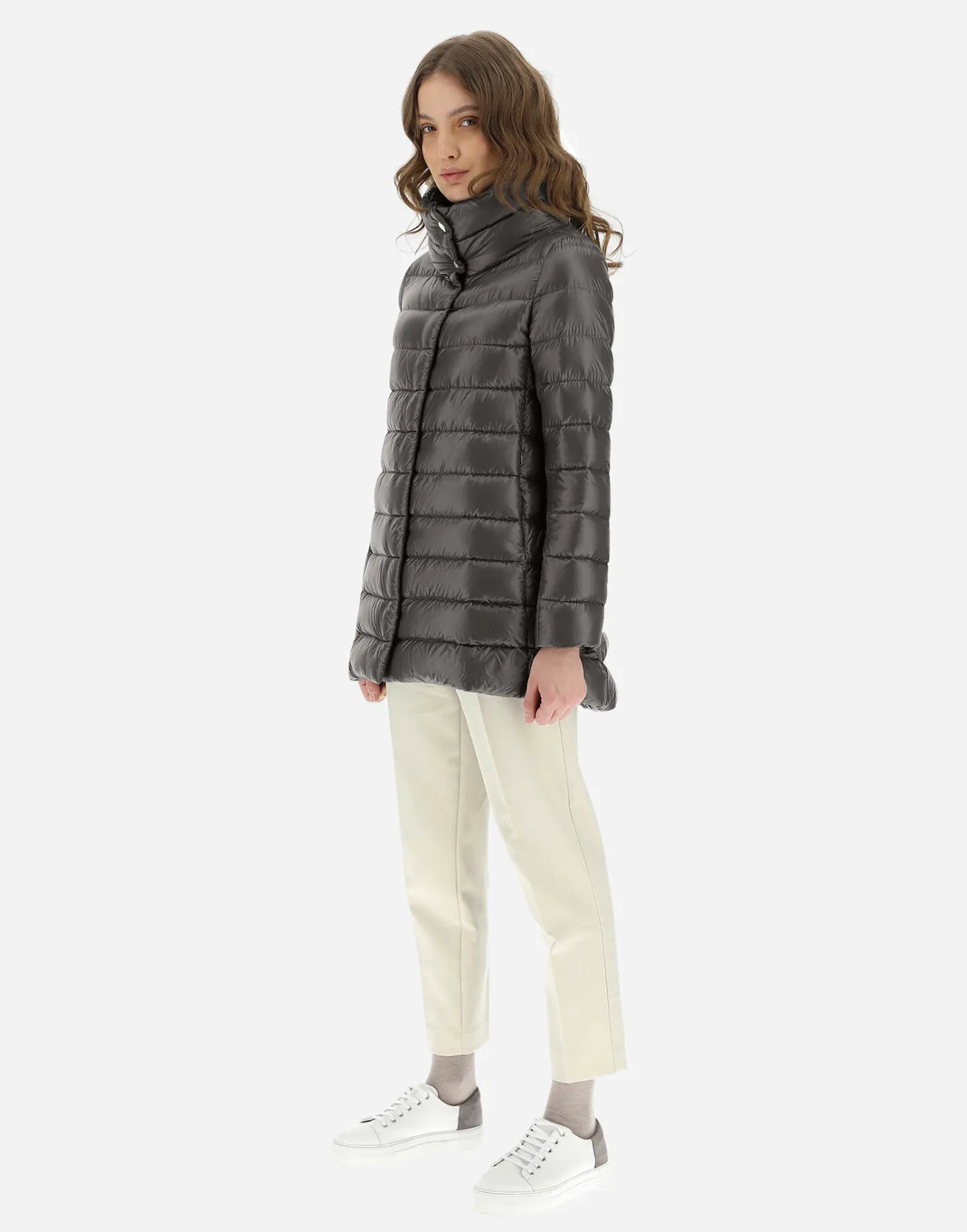 Herno Long Down Jackets | A-Shape Grey