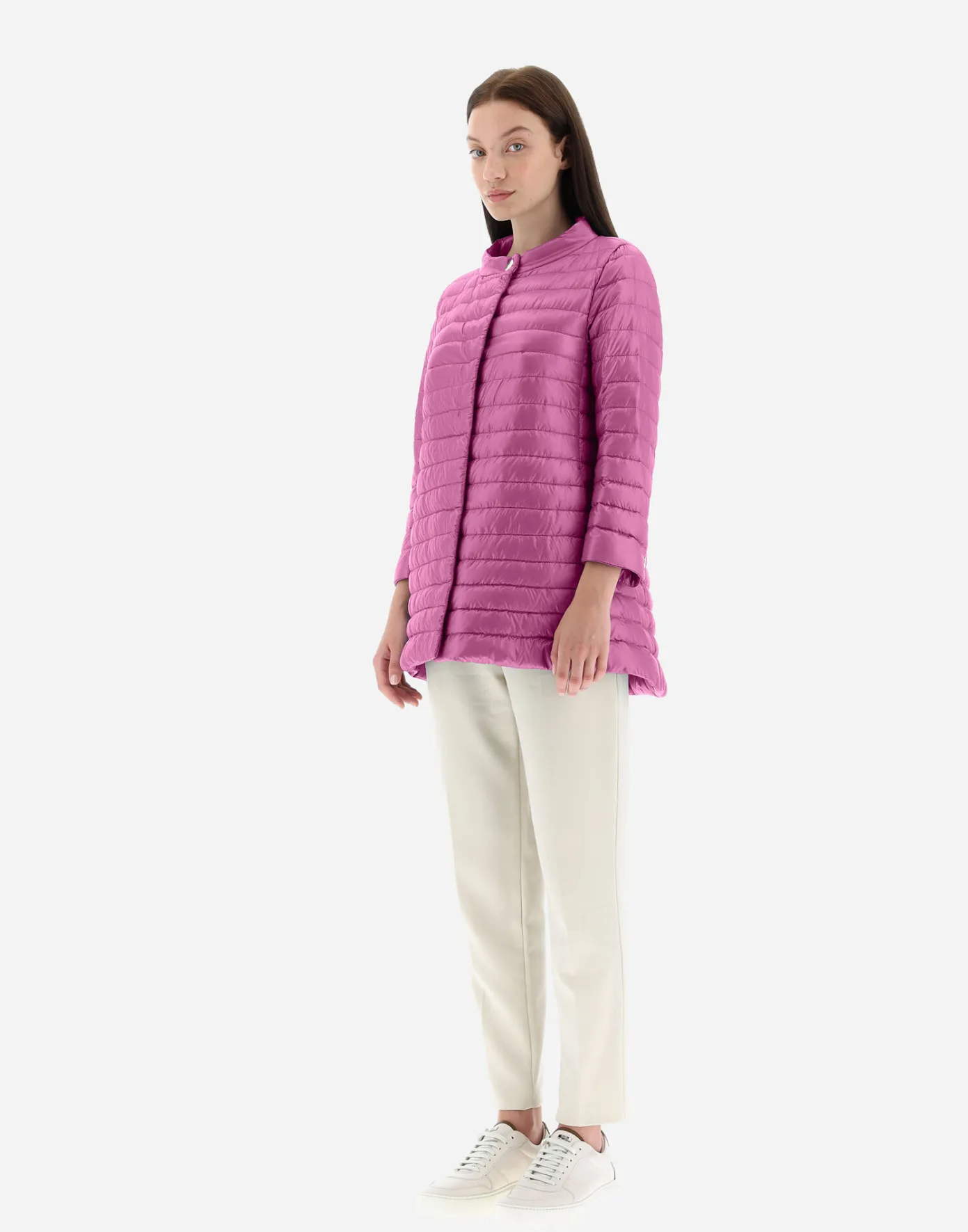 Herno Long Down Jackets | A-Shape Periwinkle
