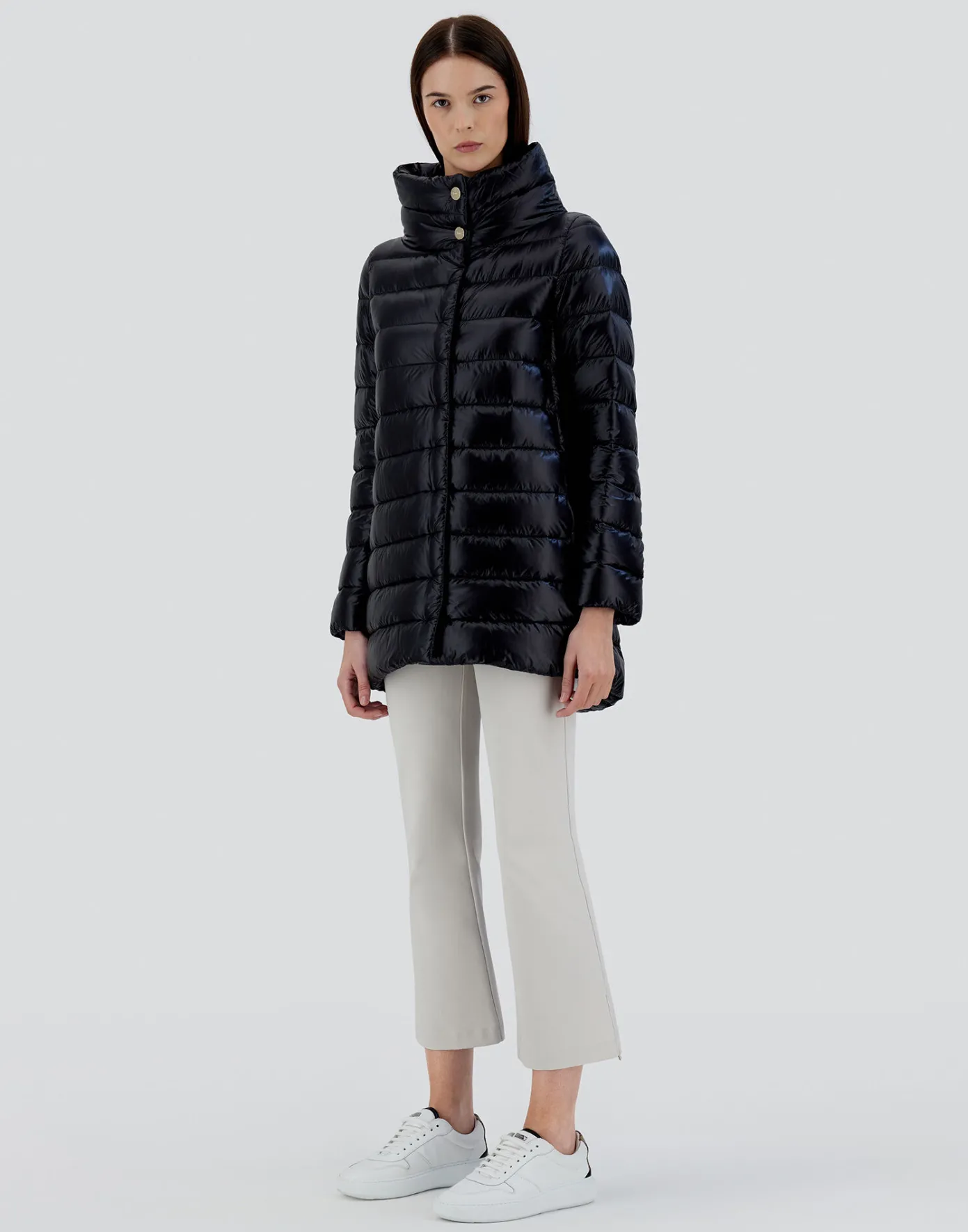 Herno Long Down Jackets | A-Shape Black