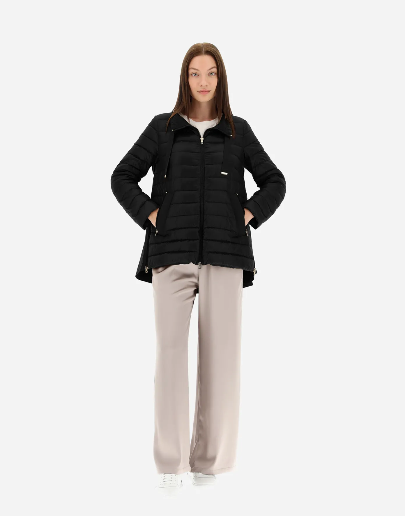 Herno Long Down Jackets | A-Shape Black