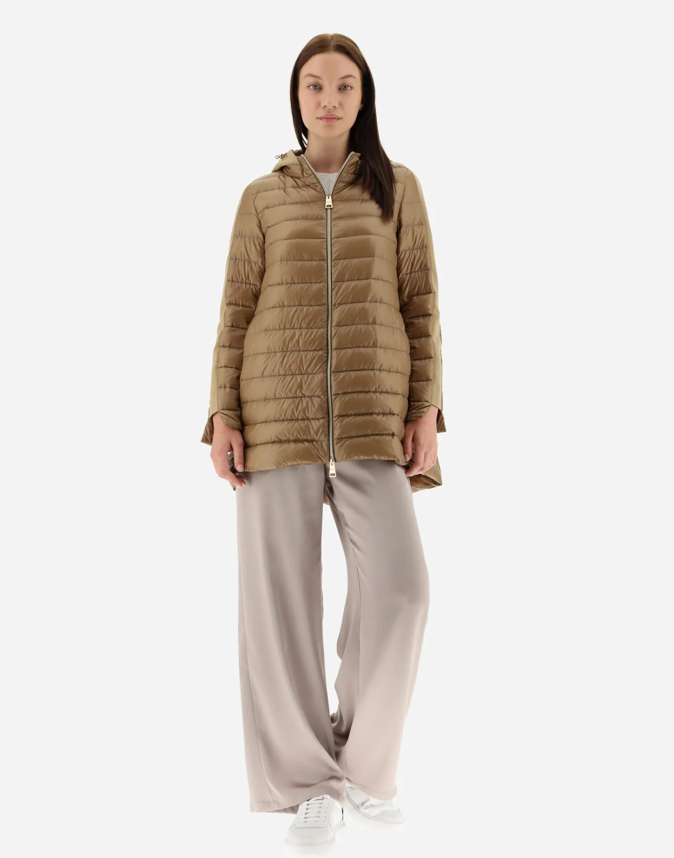 Herno Long Down Jackets | A-Shape Camel