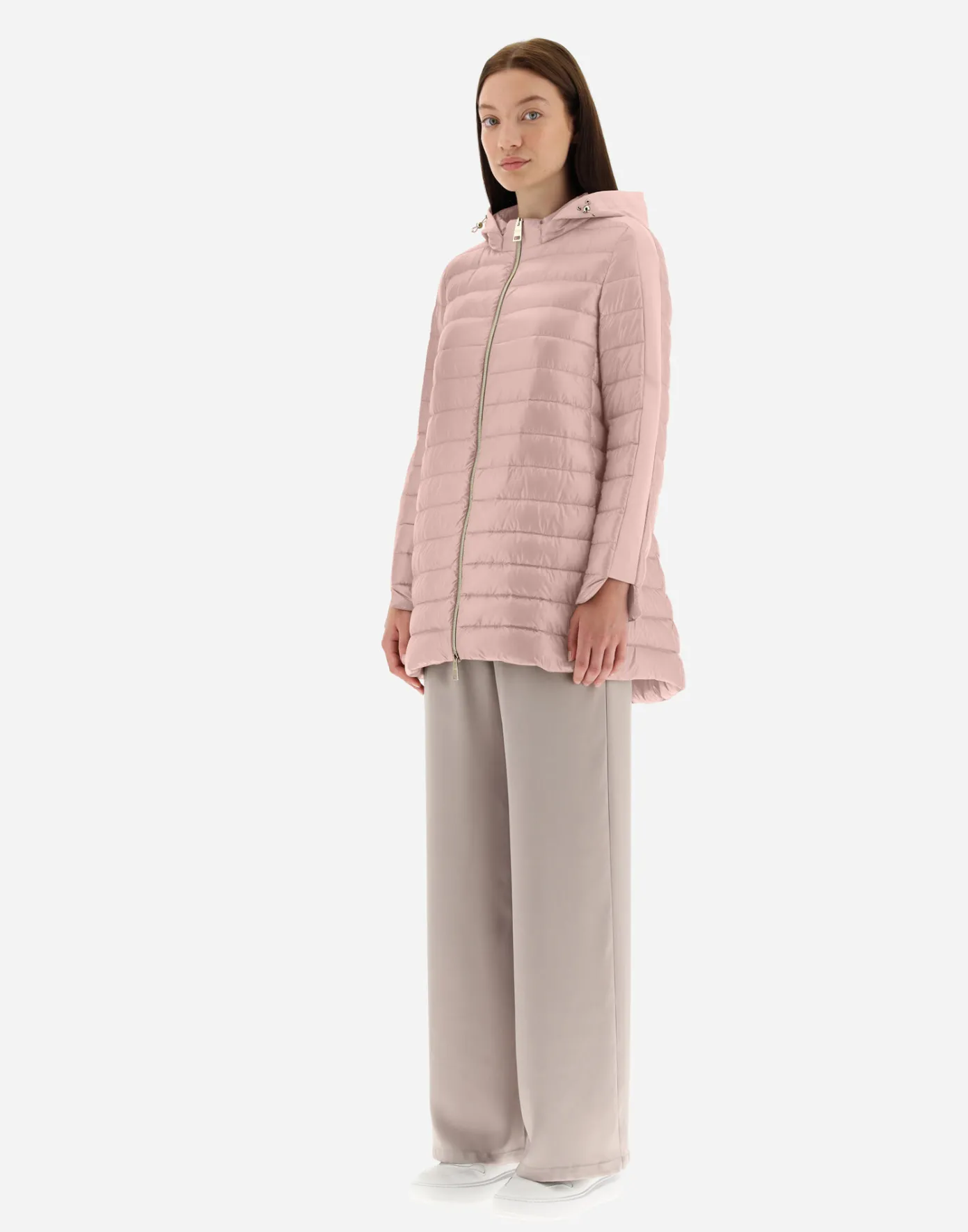 Herno Long Down Jackets | A-Shape Pink