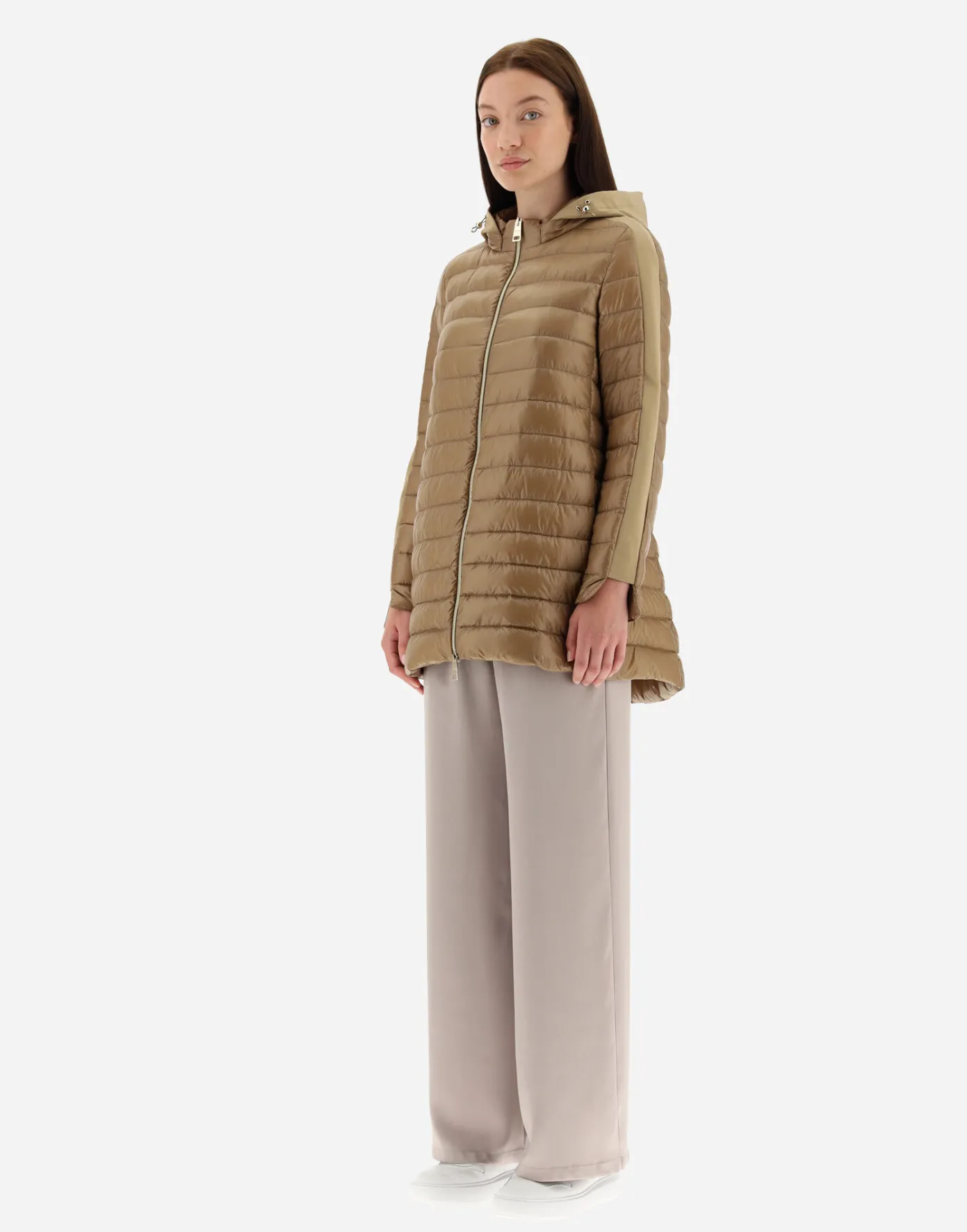 Herno Long Down Jackets | A-Shape Camel