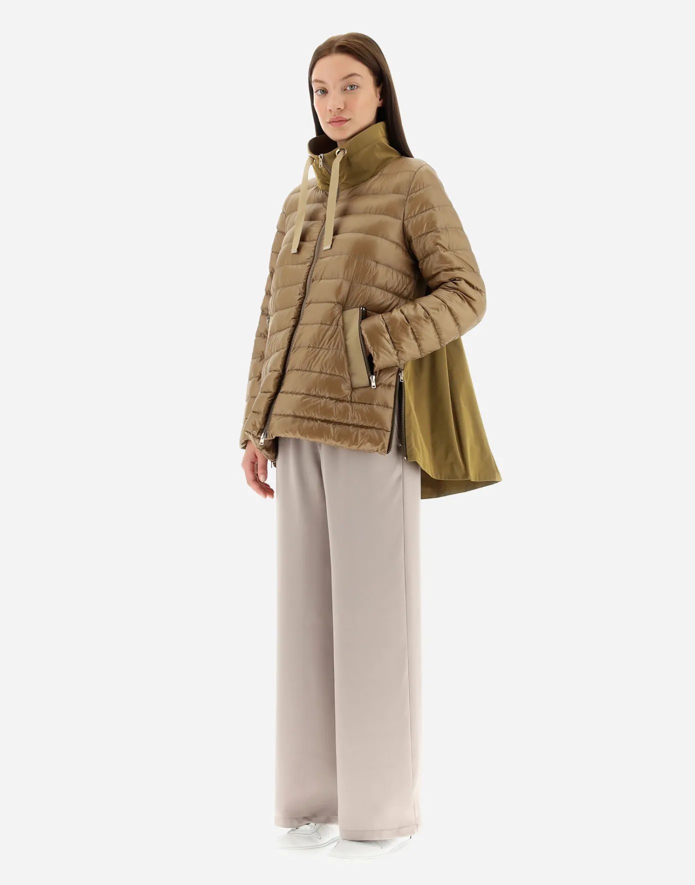 Herno Long Down Jackets | A-Shape Camel