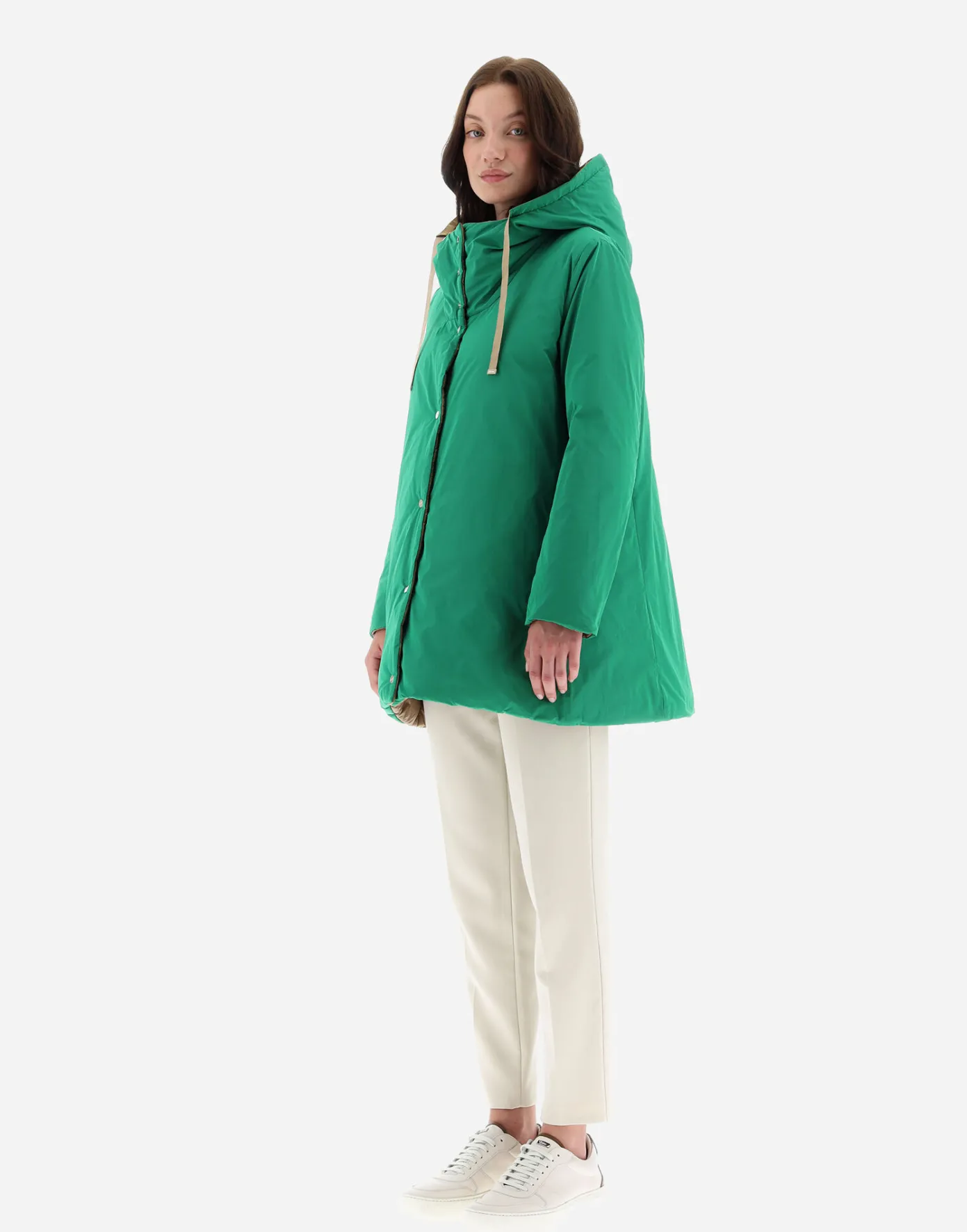 Herno Long Down Jackets | A-Shape Camel