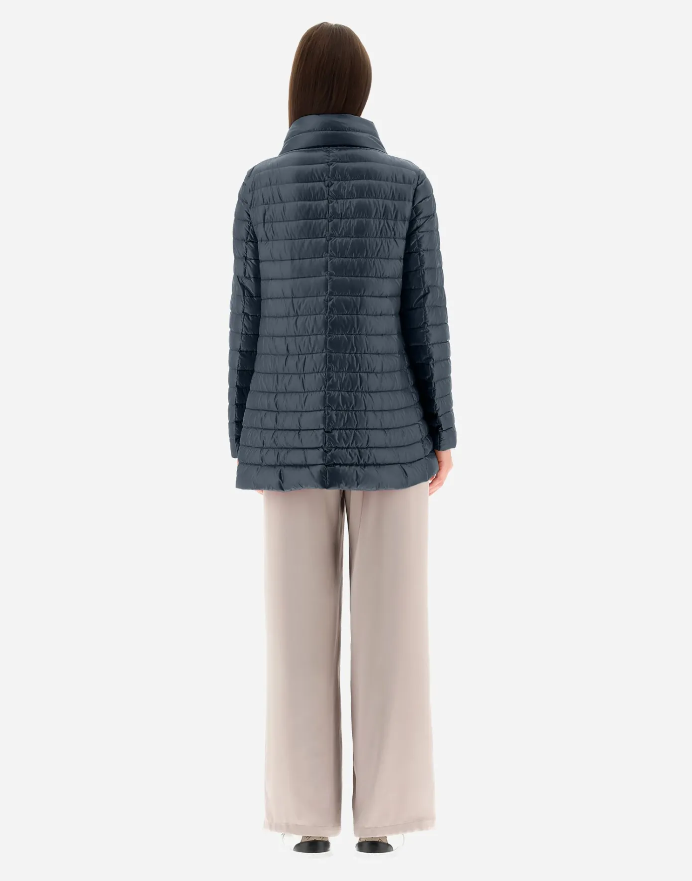Herno Long Down Jackets | A-Shape New Blue