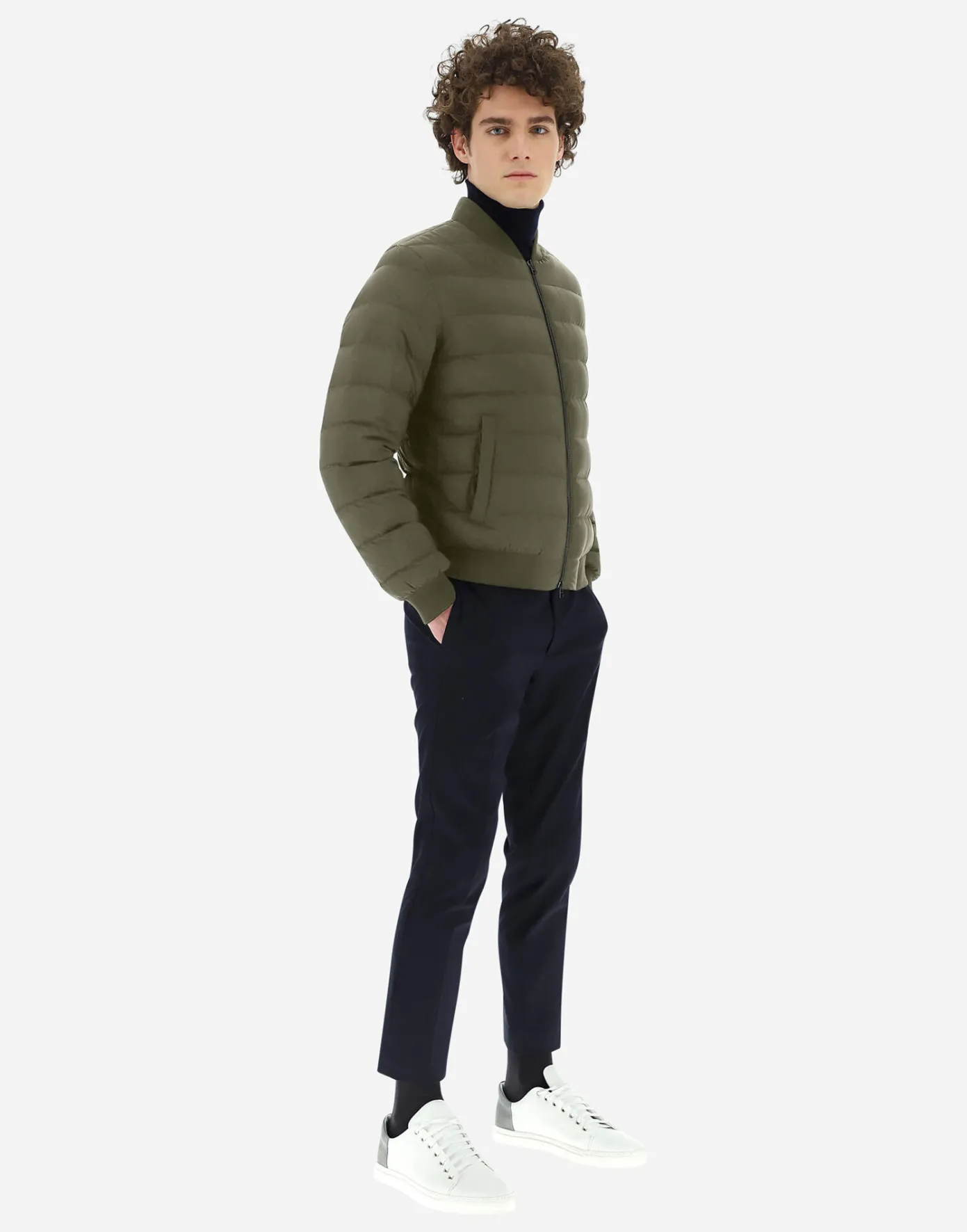Herno Bomber | Bomber Green/Beige