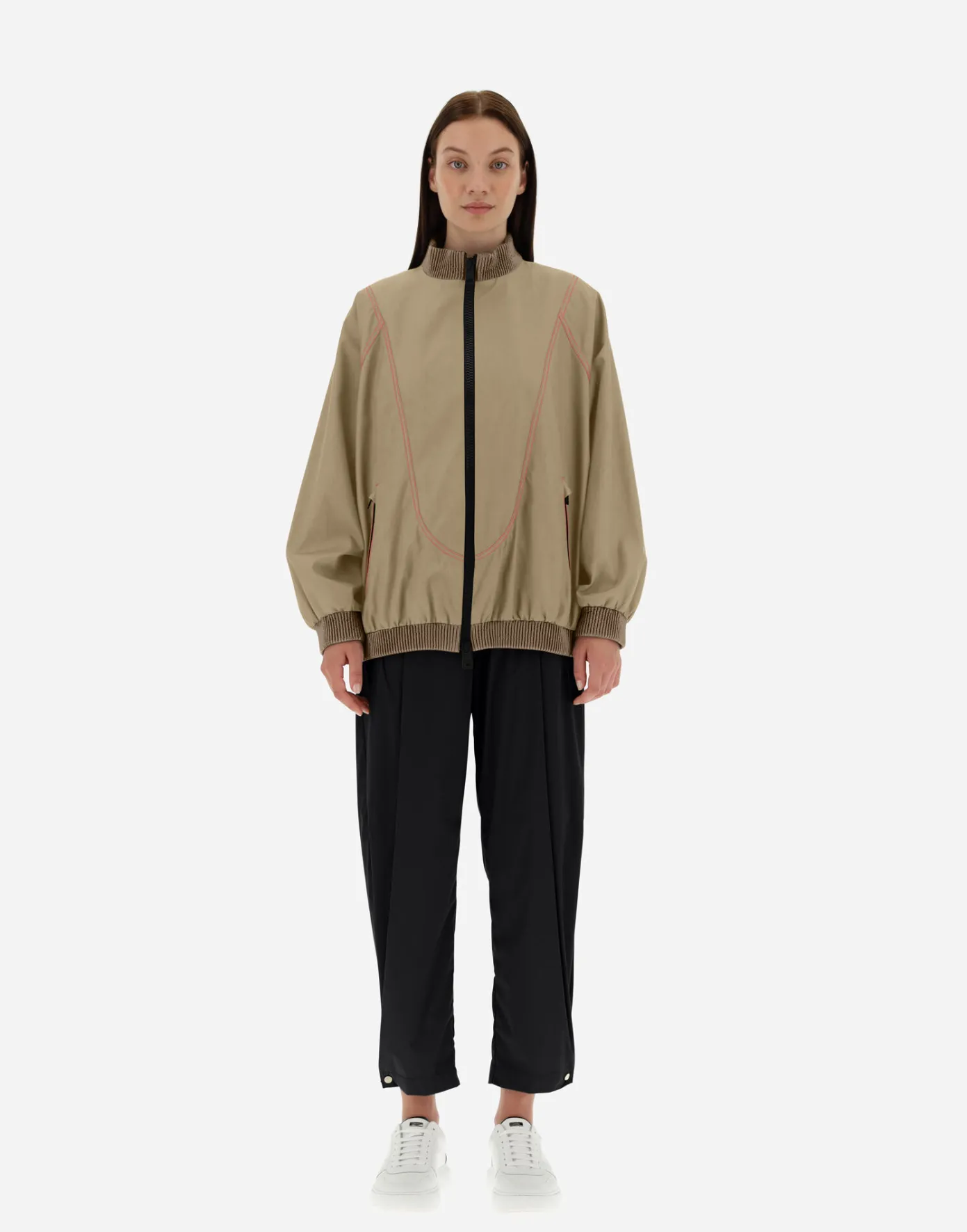 Herno Bomber | Bomber Camel/Neon Pink
