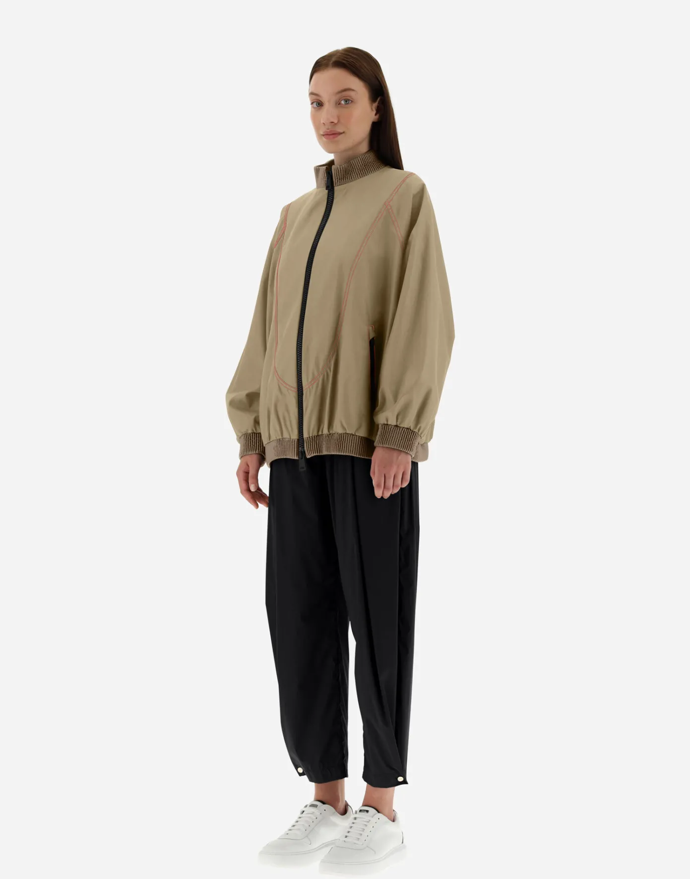 Herno Bomber | Bomber Camel/Neon Pink