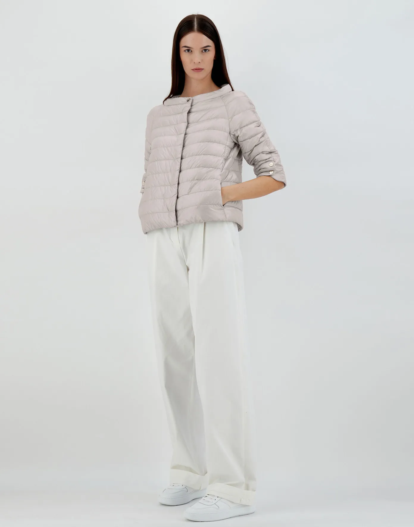 Herno Capes | Capes Grey Pearl
