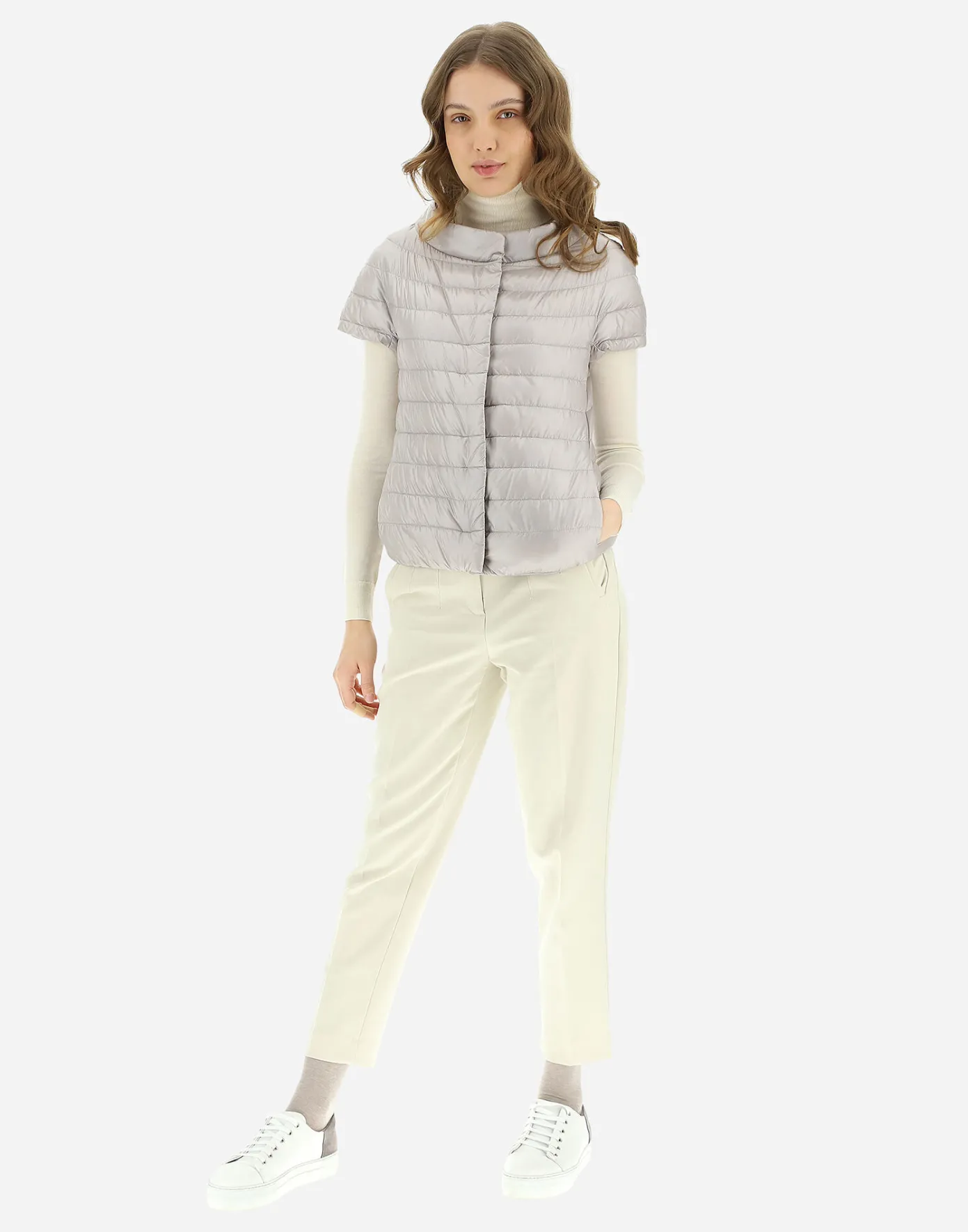 Herno Capes | Capes Grey Pearl