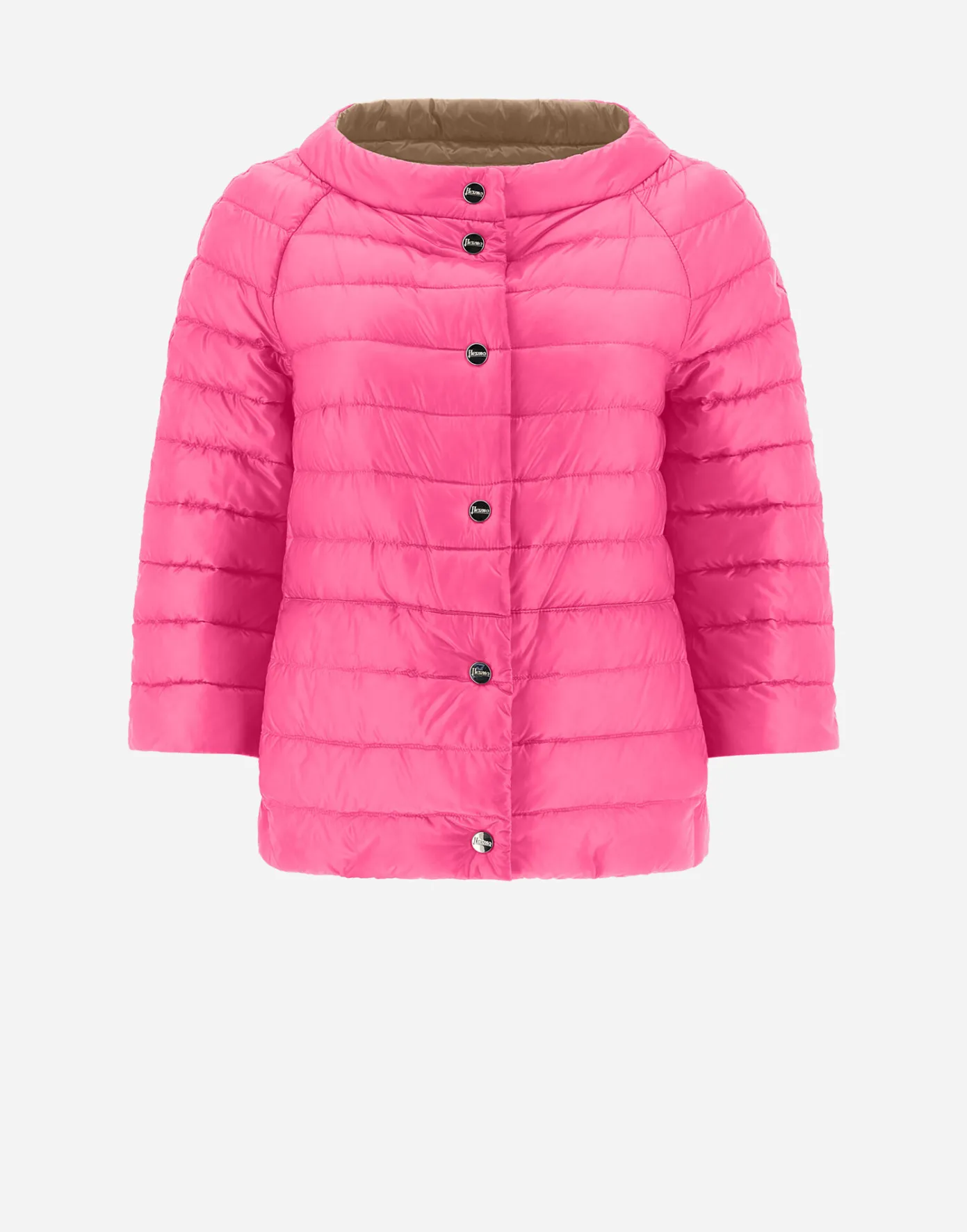 Herno Capes | Capes Camel/Neon Pink