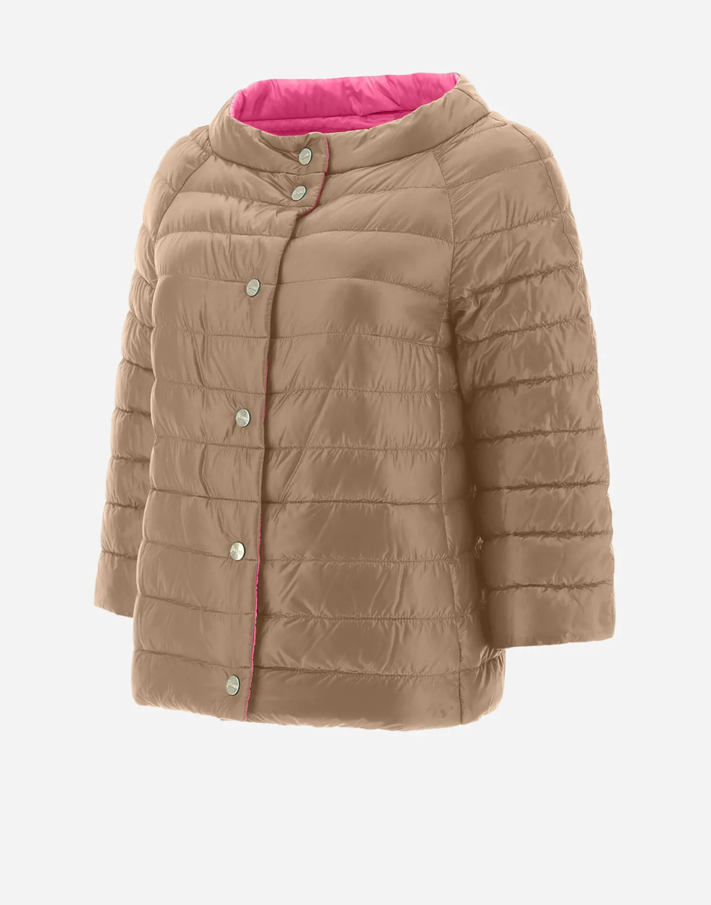 Herno Capes | Capes Camel/Neon Pink
