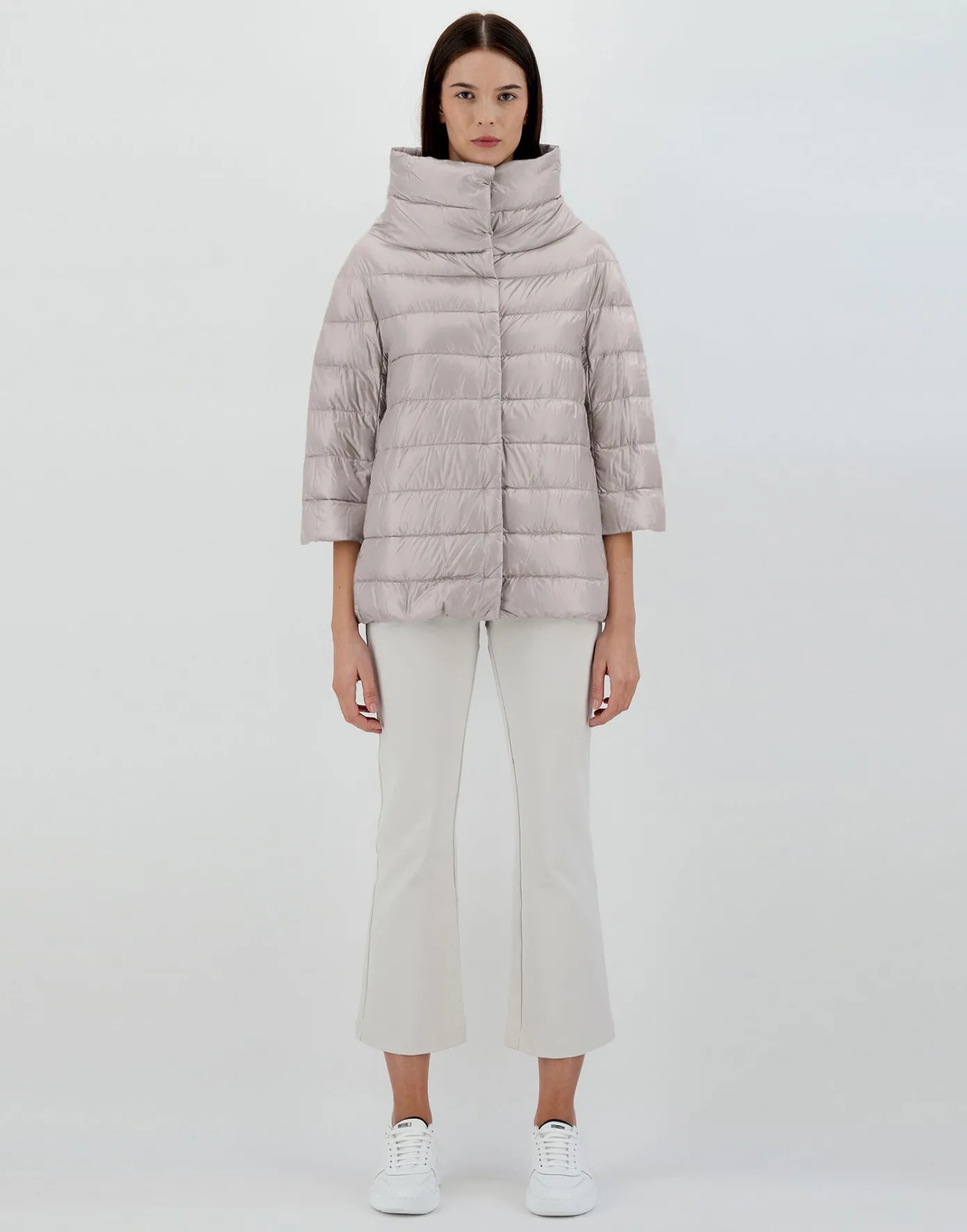 Herno Capes | Capes Grey Pearl