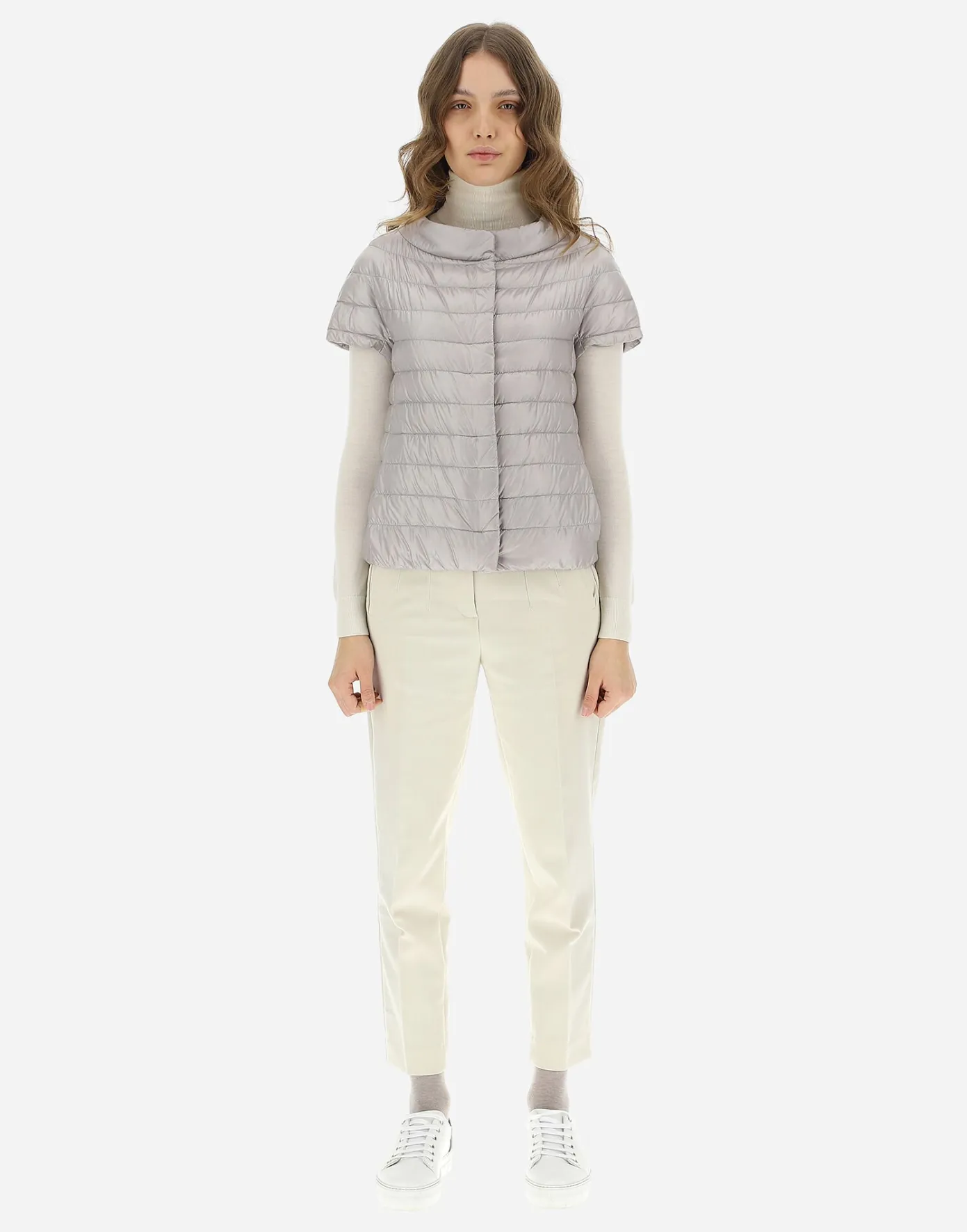 Herno Capes | Capes Grey Pearl