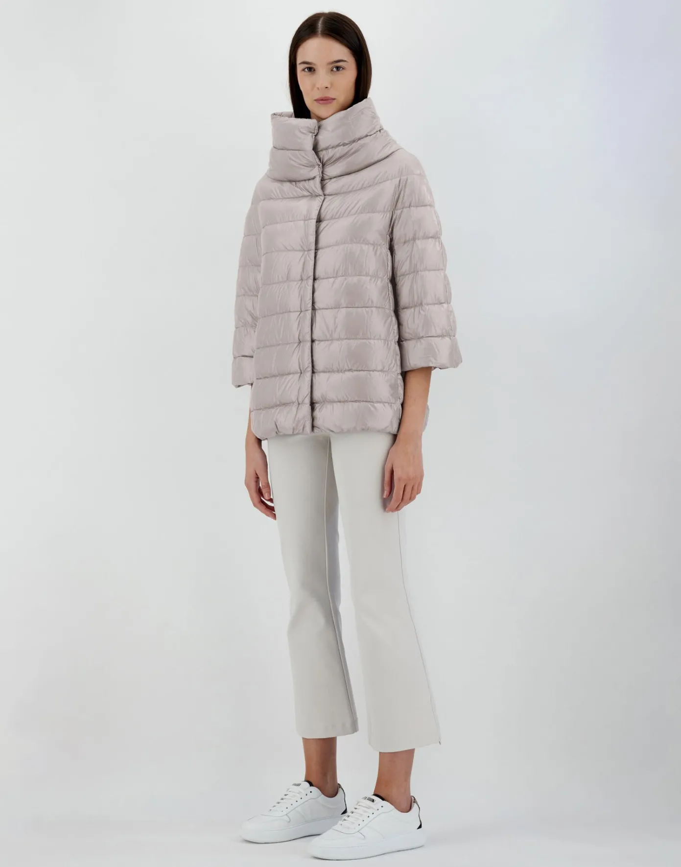 Herno Capes | Capes Grey Pearl