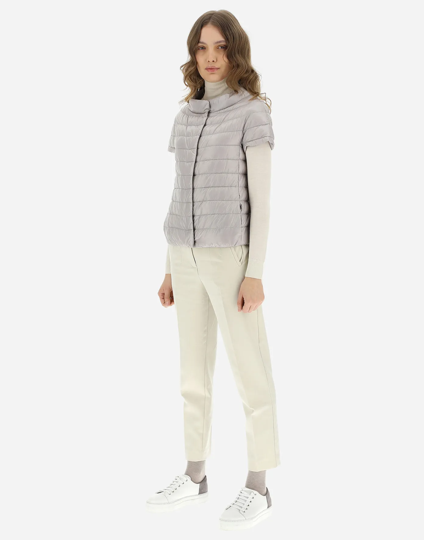 Herno Capes | Capes Grey Pearl