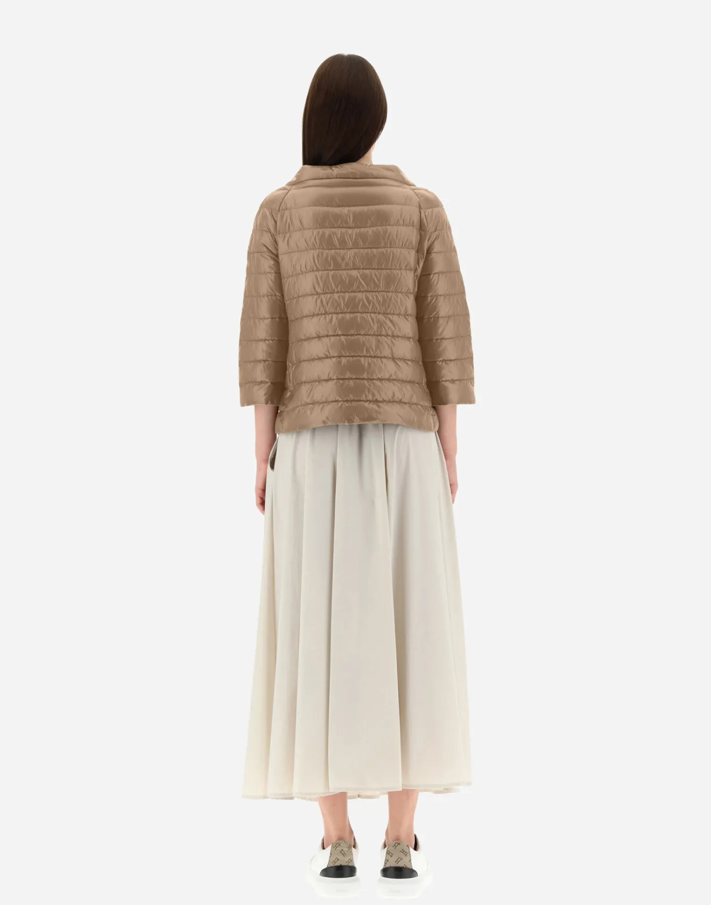 Herno Capes | Capes Camel/Neon Pink