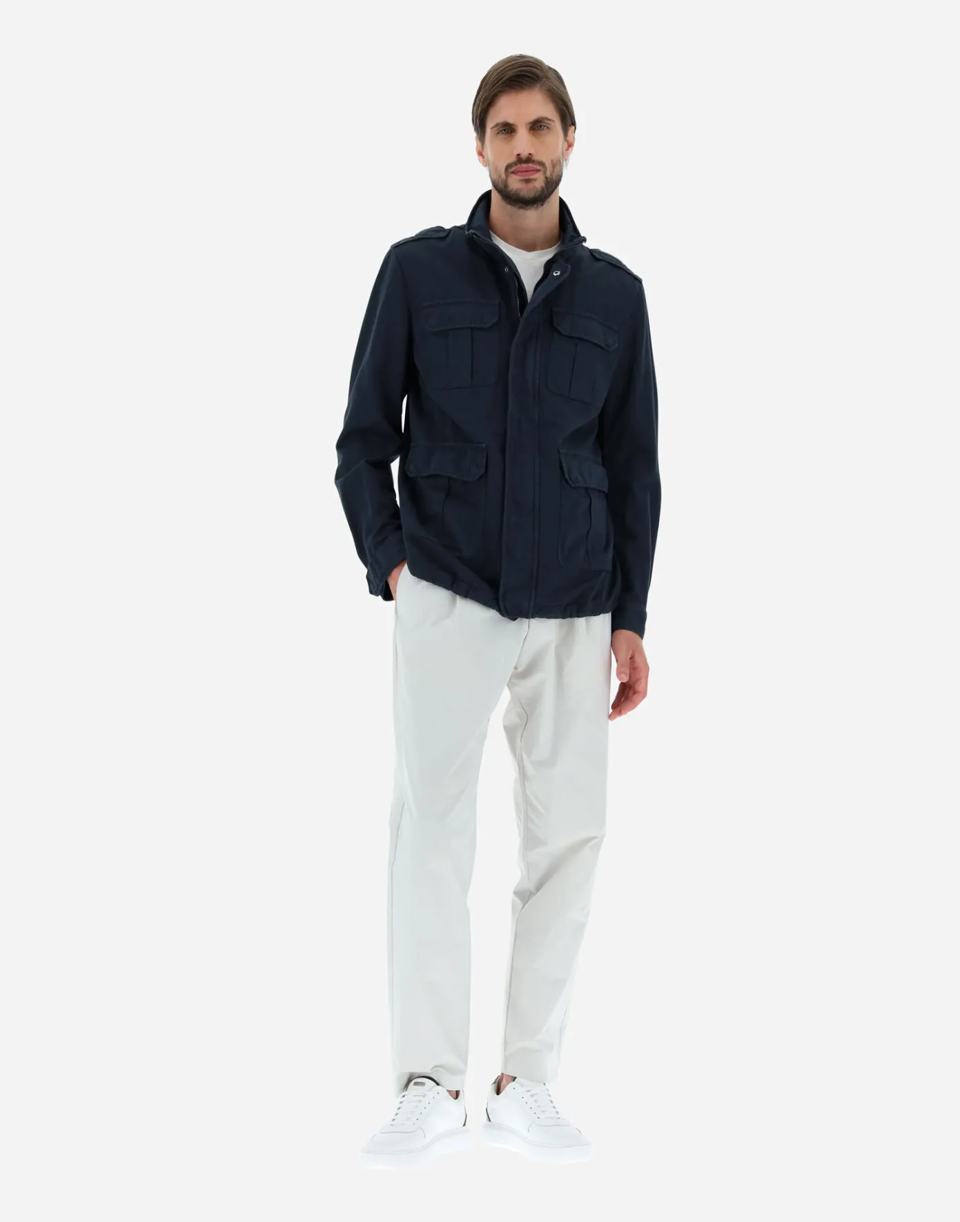 Herno Field Jacket | Field Jacket Blue