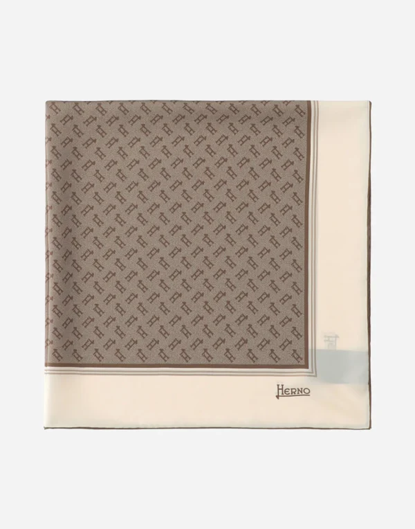 Herno Foulard | Foulard Camel/White