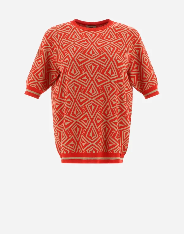 Herno T-Shirts | T-Shirts Red/Camel
