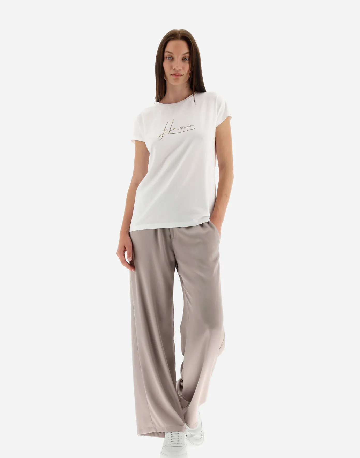 Herno T-Shirts | T-Shirts White/Brown