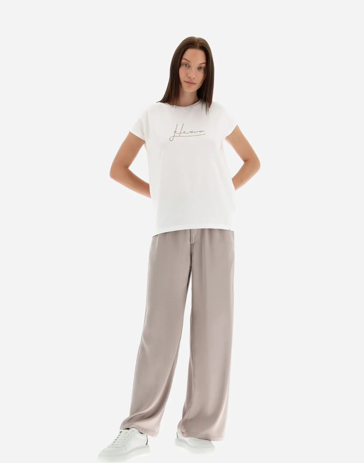 Herno T-Shirts | T-Shirts White/Brown
